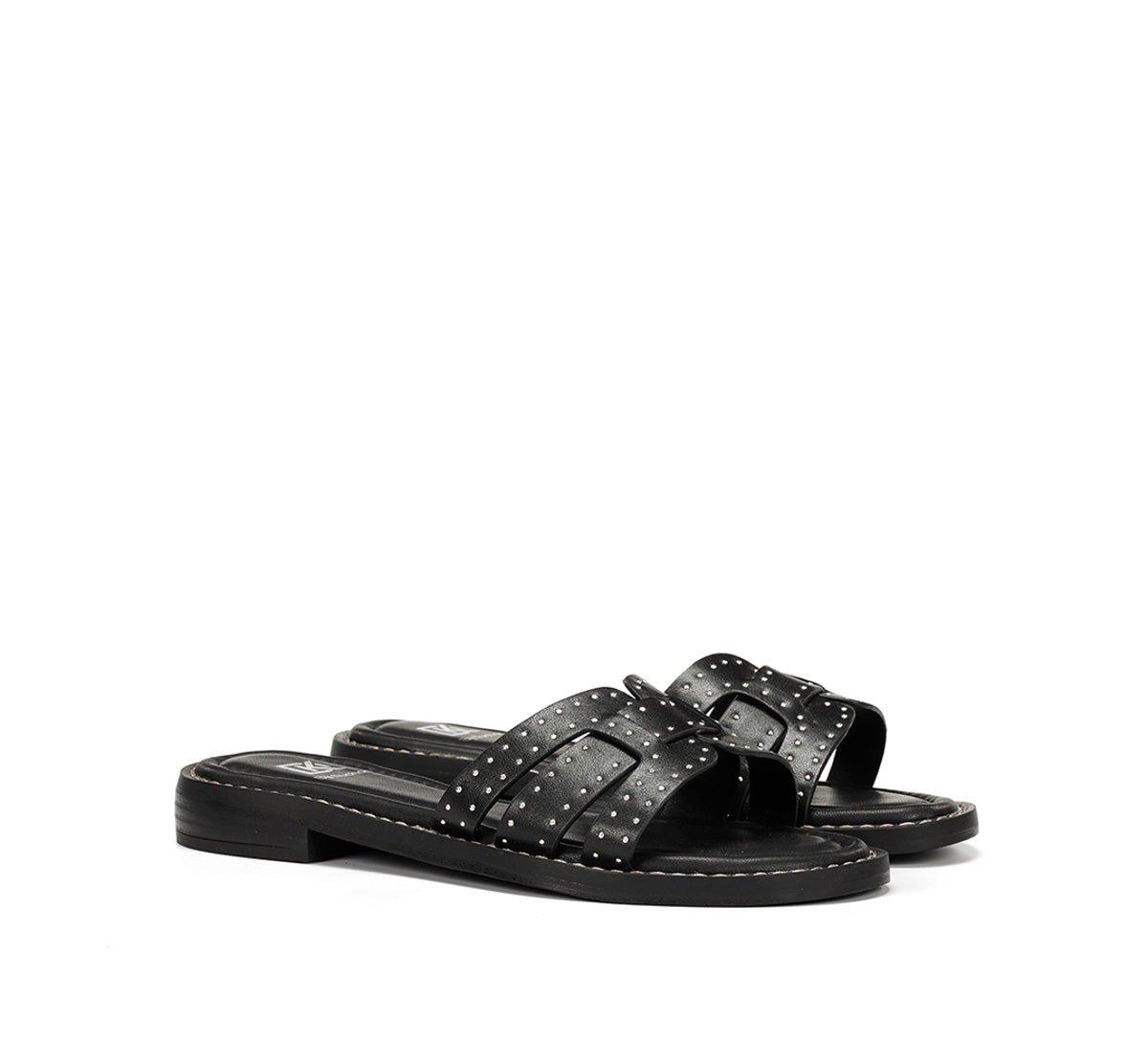 Fluchos Dorking Ega D9731 sandale noire femme plate