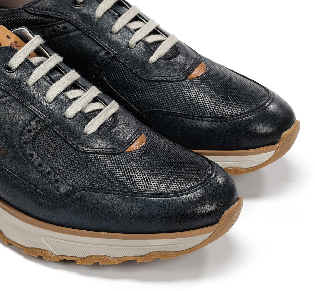 Fluchos Walter F2090 basket bleu cuir homme