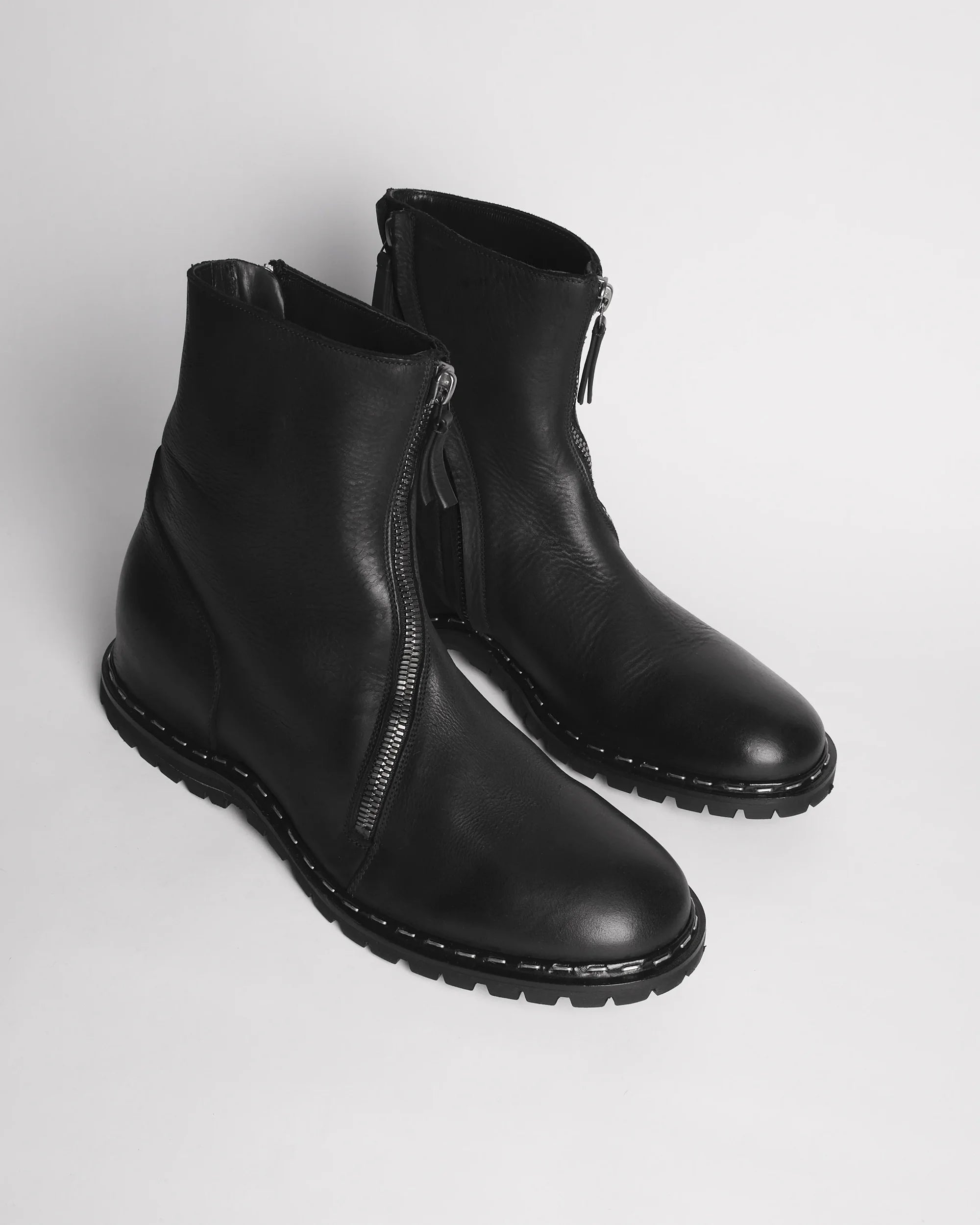 Premiata 015 boots cuir double zip