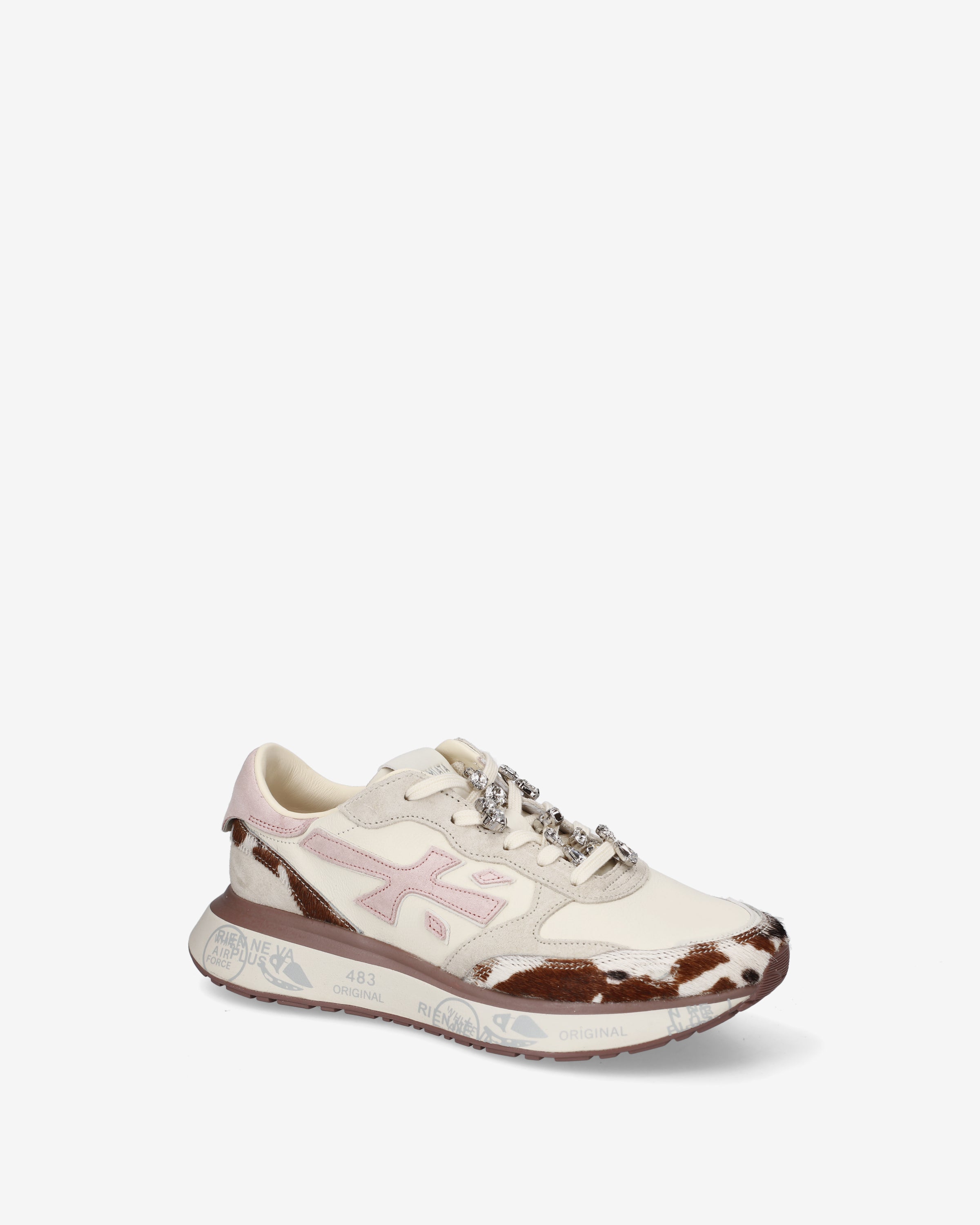 Premiata Lauryn 8456k baskets crème rose