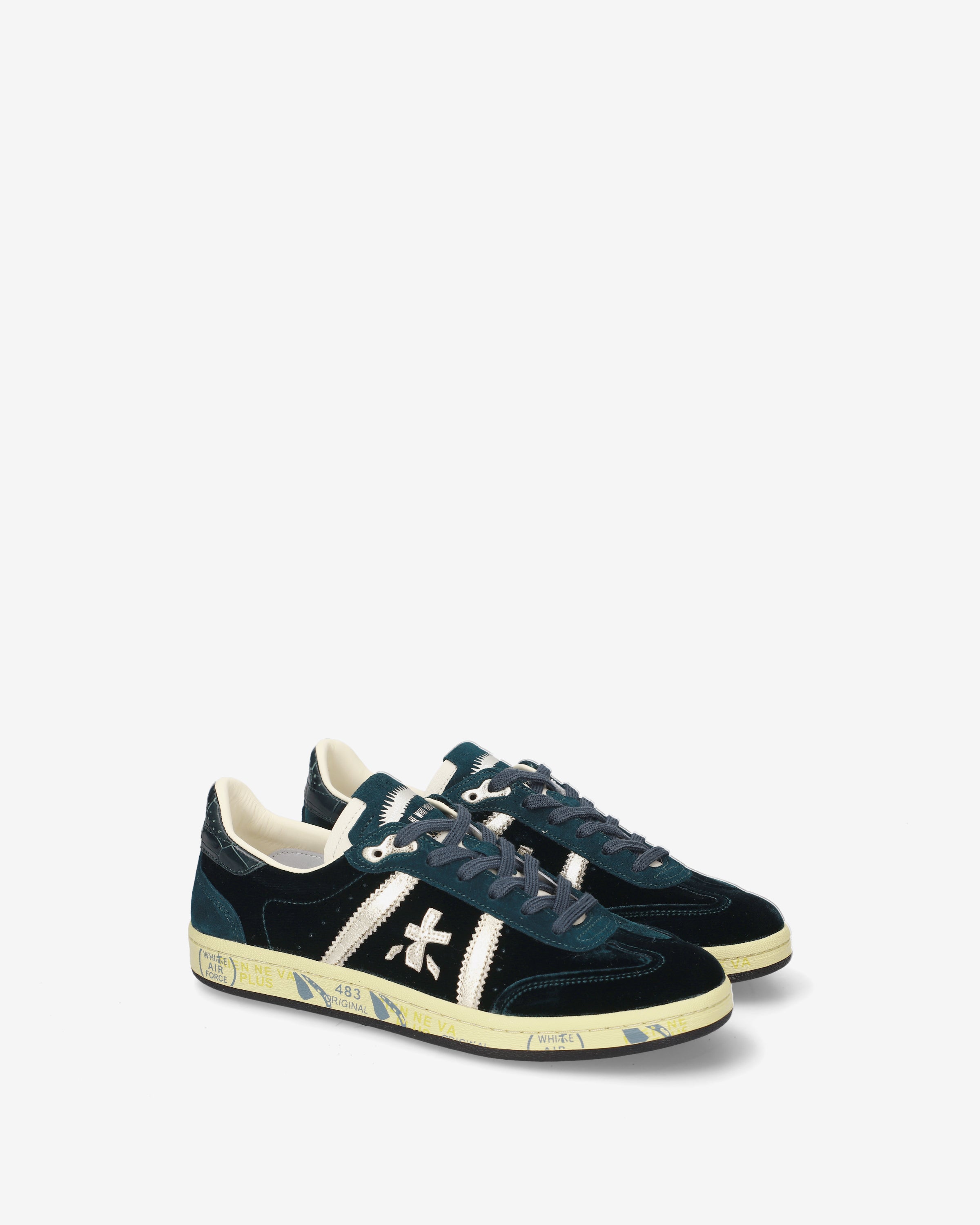 Premiata Bonnied 8581 baskets bleu velours femme