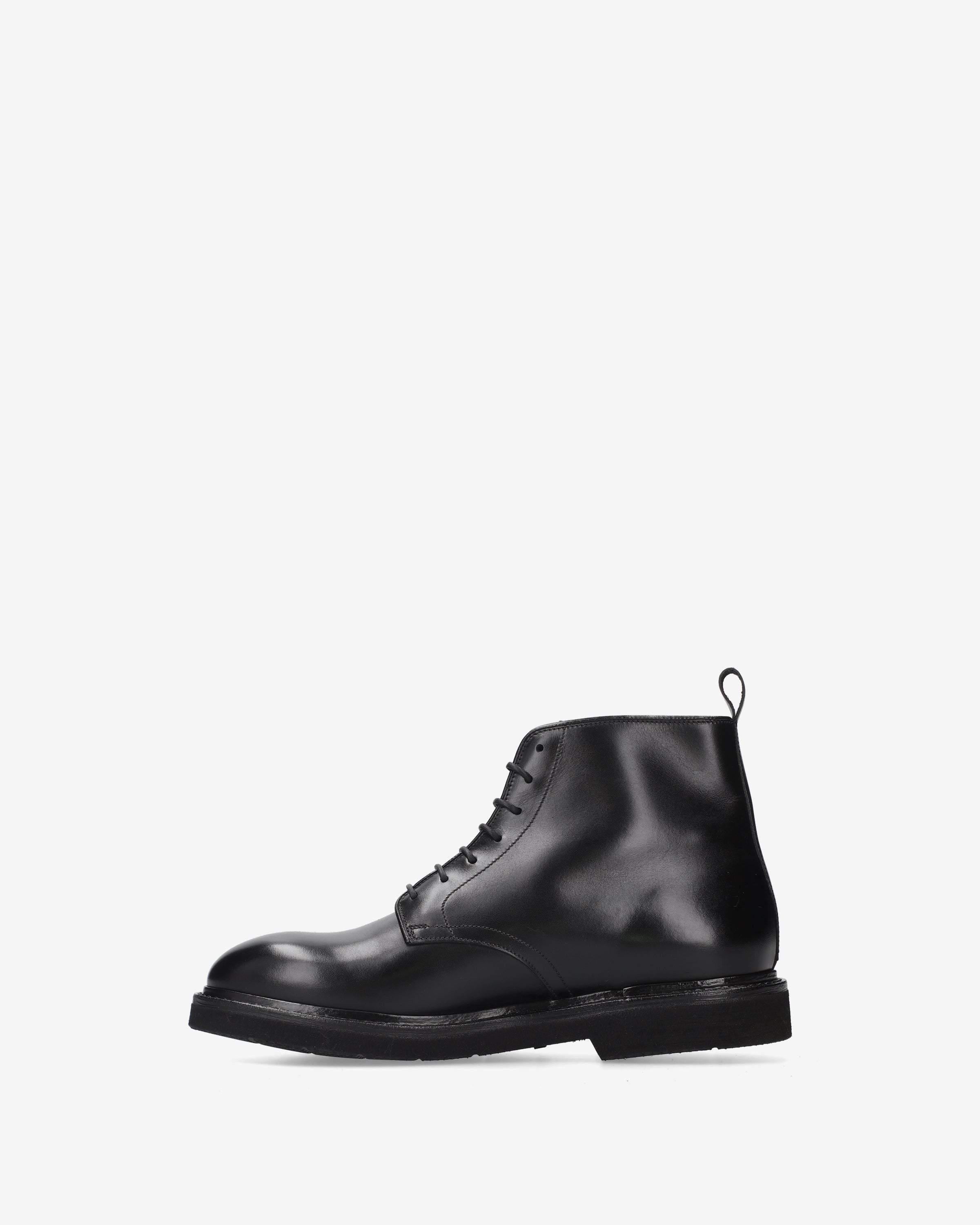 Premiata boots homme cuir noir cousu Goodyear