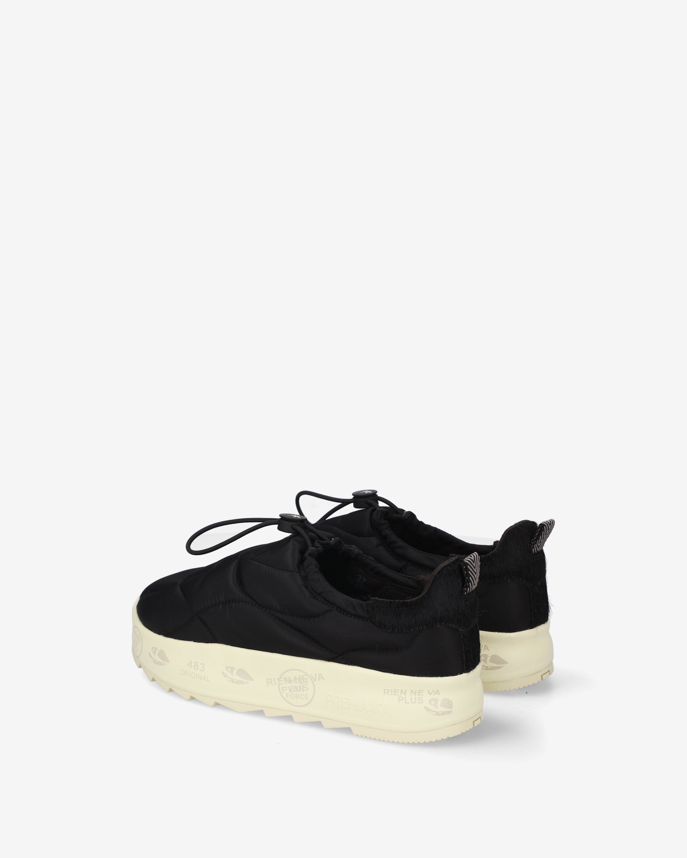 Premiata Puffyd 8689 baskets noir matelassé