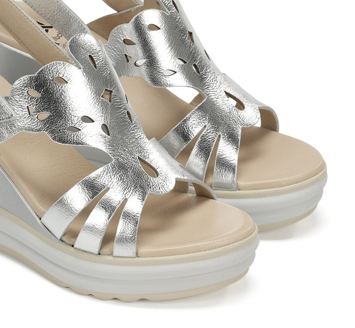 Dorking Diane D9697 sandales femme argent talon