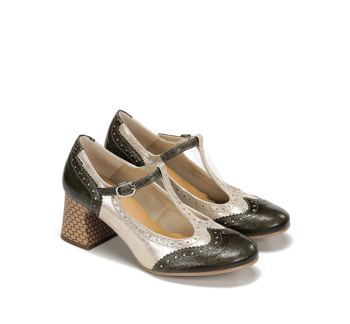 Dorking Daci D9677 chaussure vert femme talon