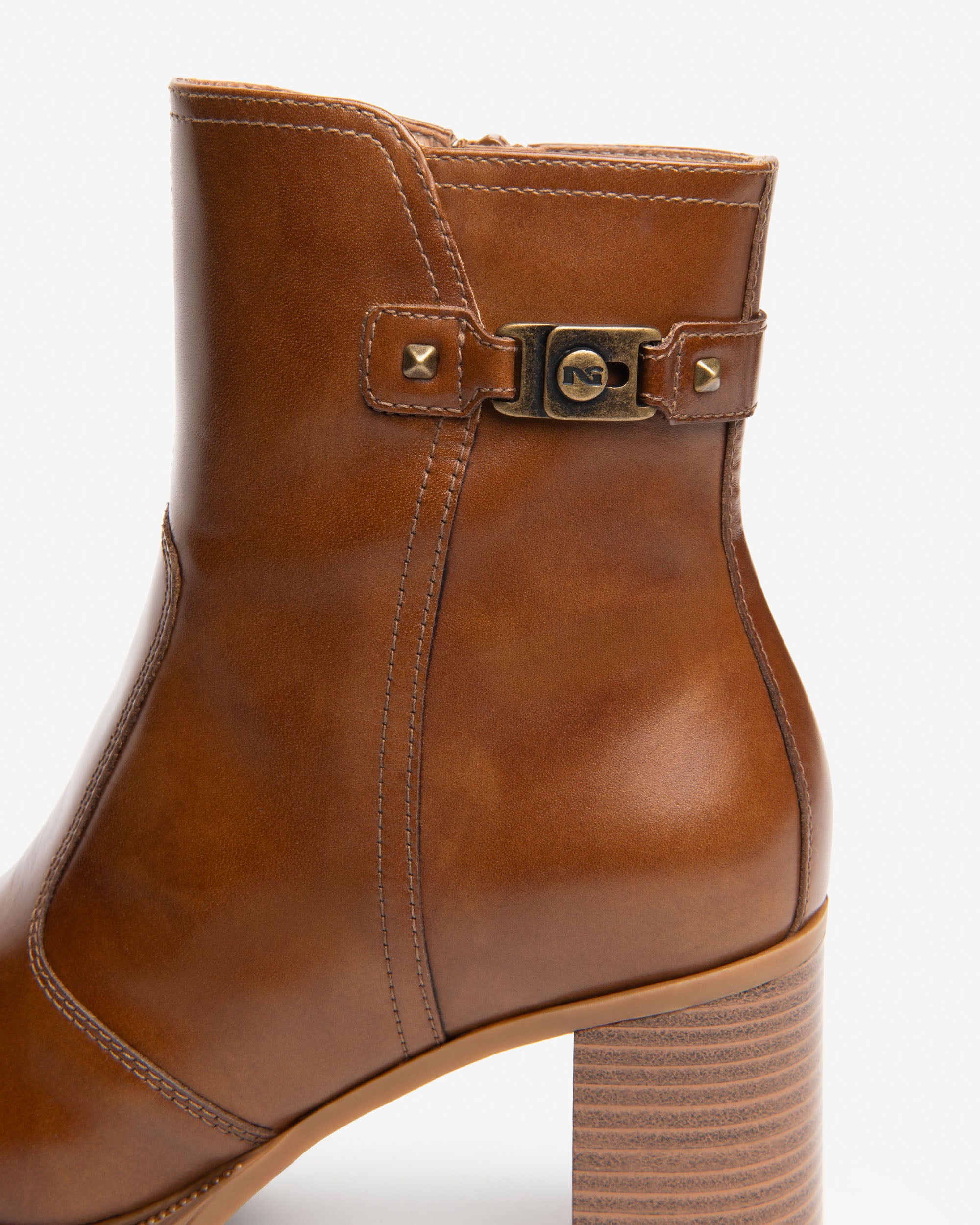 Nero Giardini Ankle Booties bottines femme cuir talon 8 cm