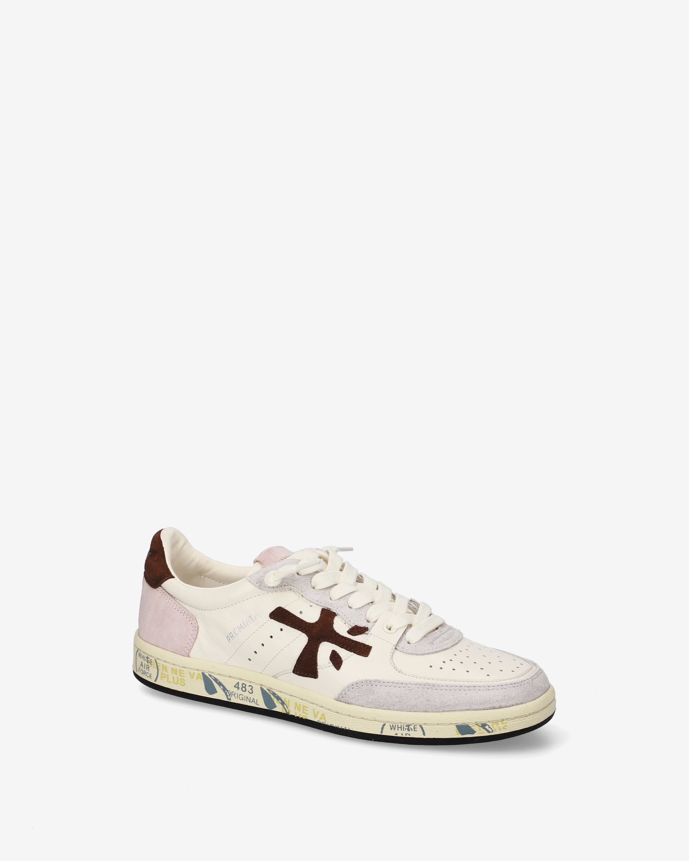 Premiata Bskt Clayd 8284 sneakers cuir blanc femme