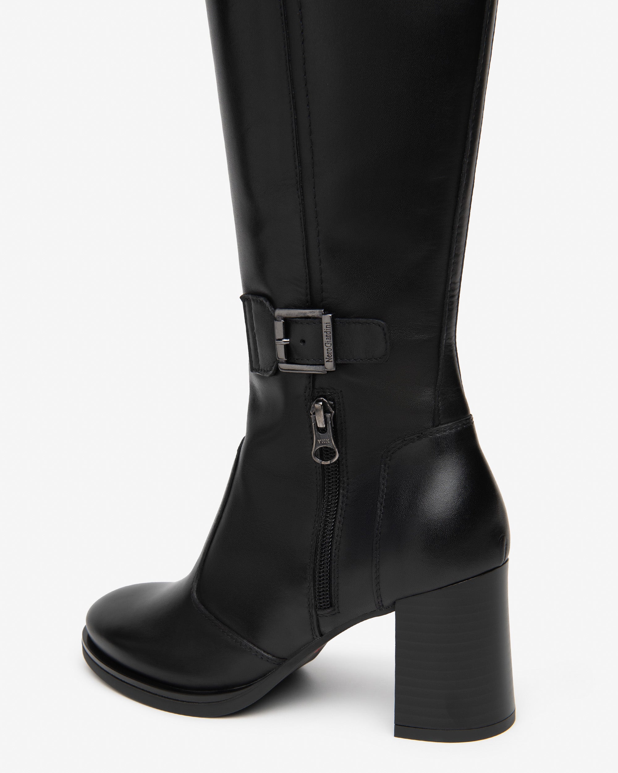 Nero Giardini Boots bottes cuir femme talon 38