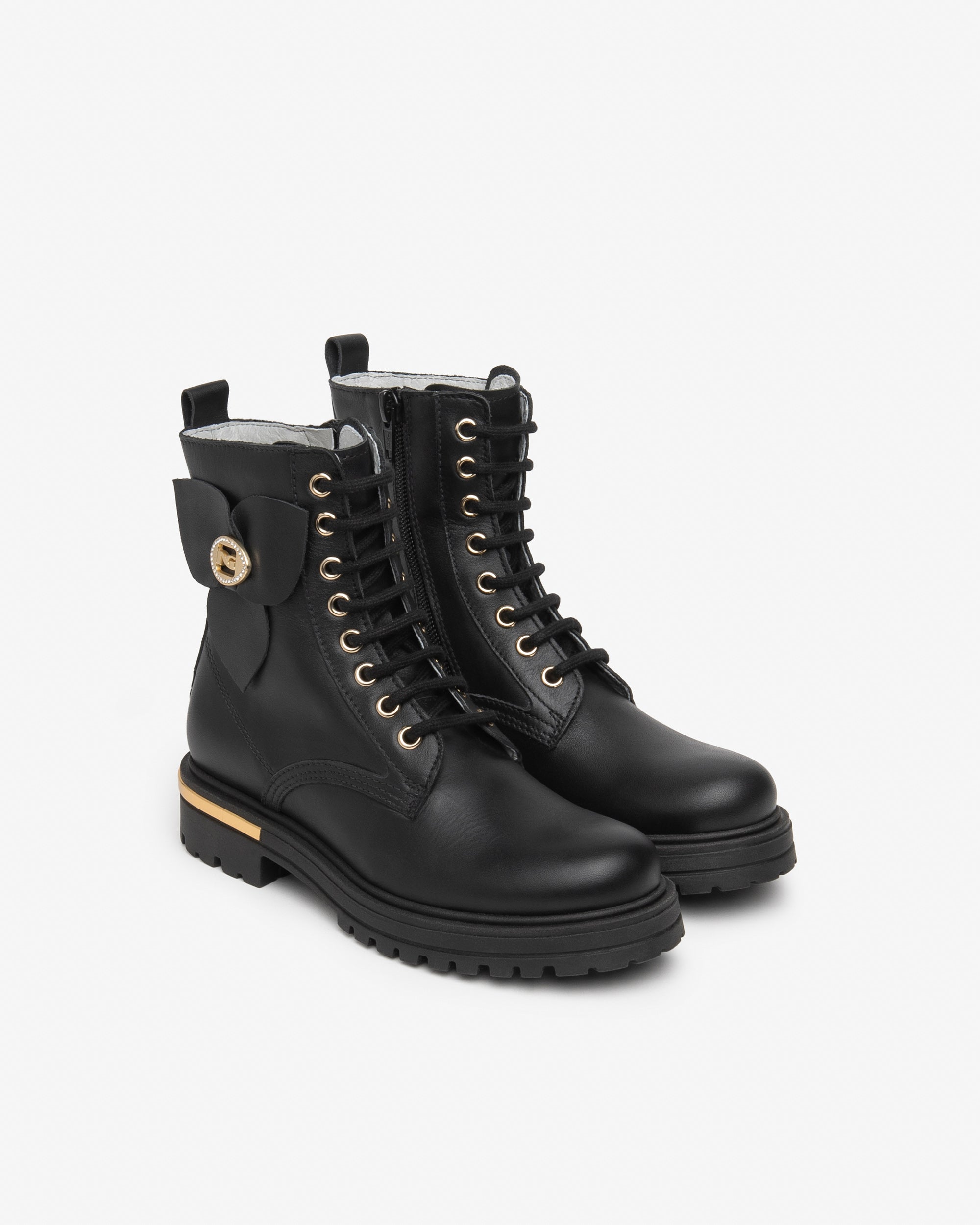 Nero Giardini Combat Boots bottines cuir fille zip