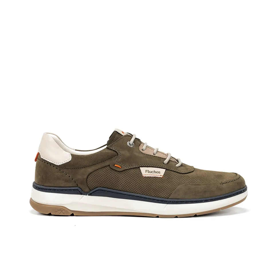 Fluchos Jeff F2210 chaussures homme vertes lacets