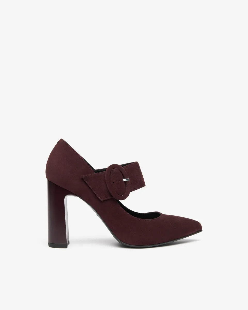 Nero Giardini Mary Jane Babies suède boucle talon 9,5 cm