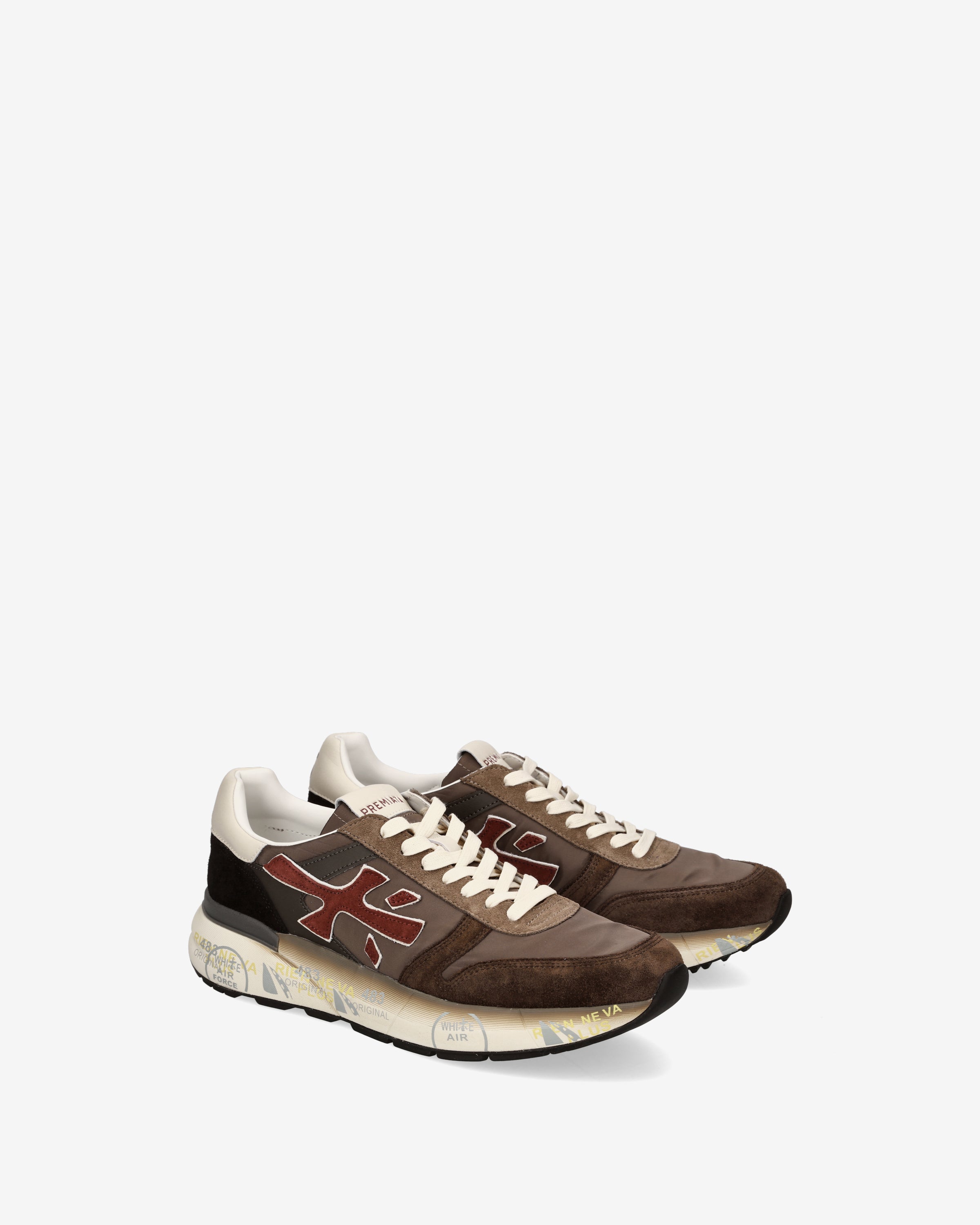 Premiata Mick 7714 baskets homme marron daim