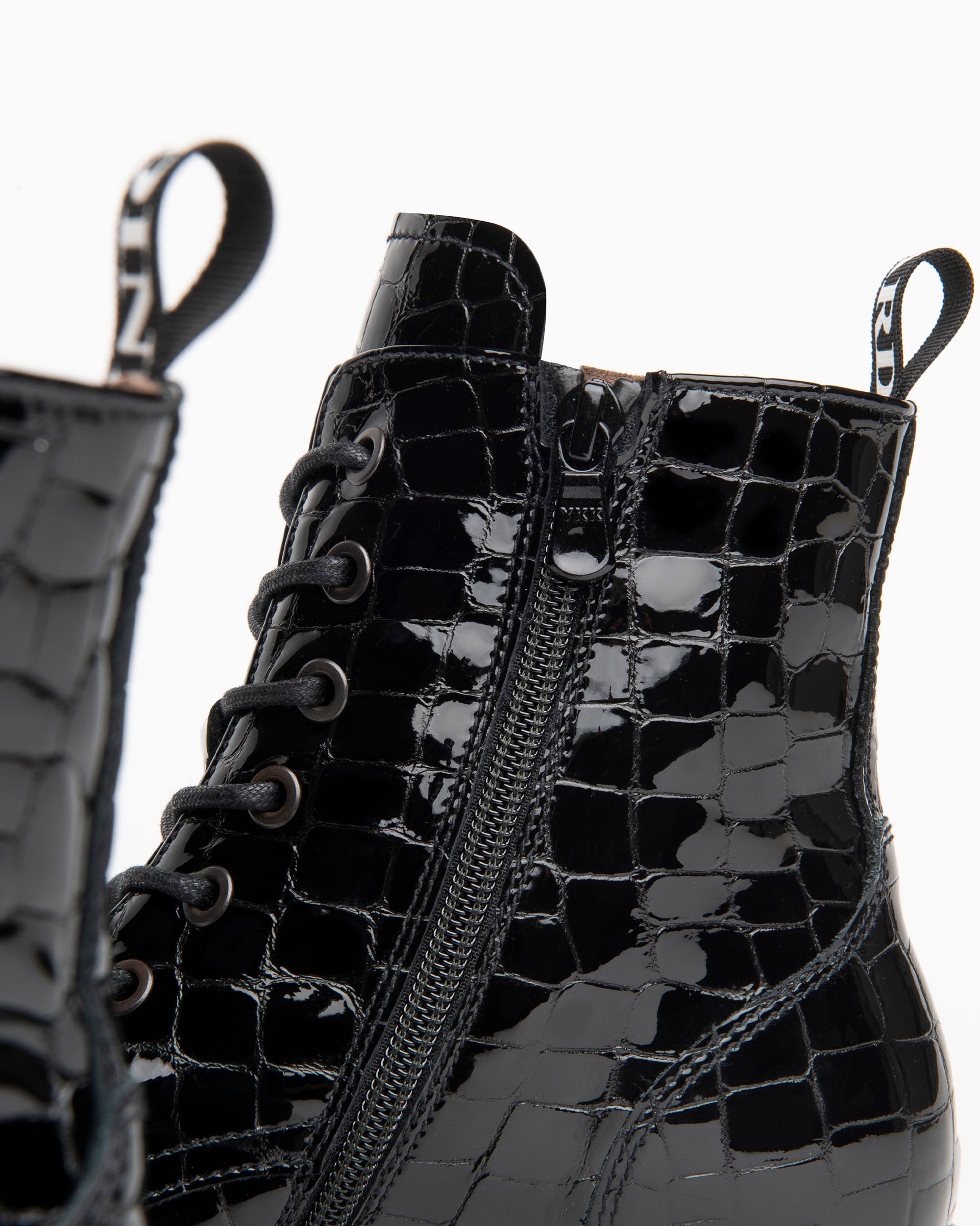 Nero Giardini Combat Boots rangers femme vernis pointure 38