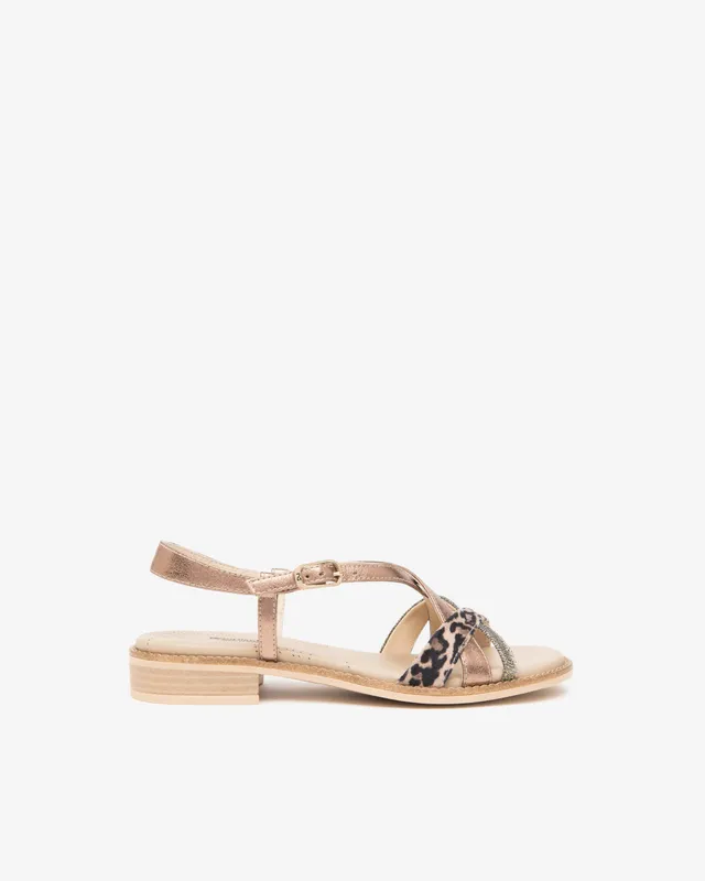 Nero Giardini Sandals sandales femme cuir tissu technique