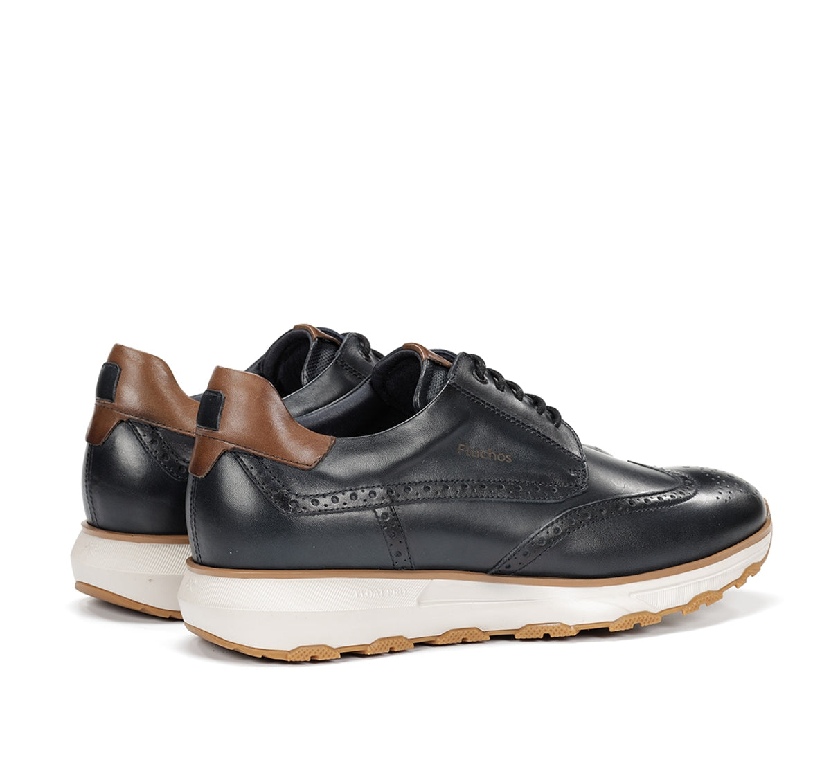 Fluchos Walter F2080 chaussures homme bleues cuir