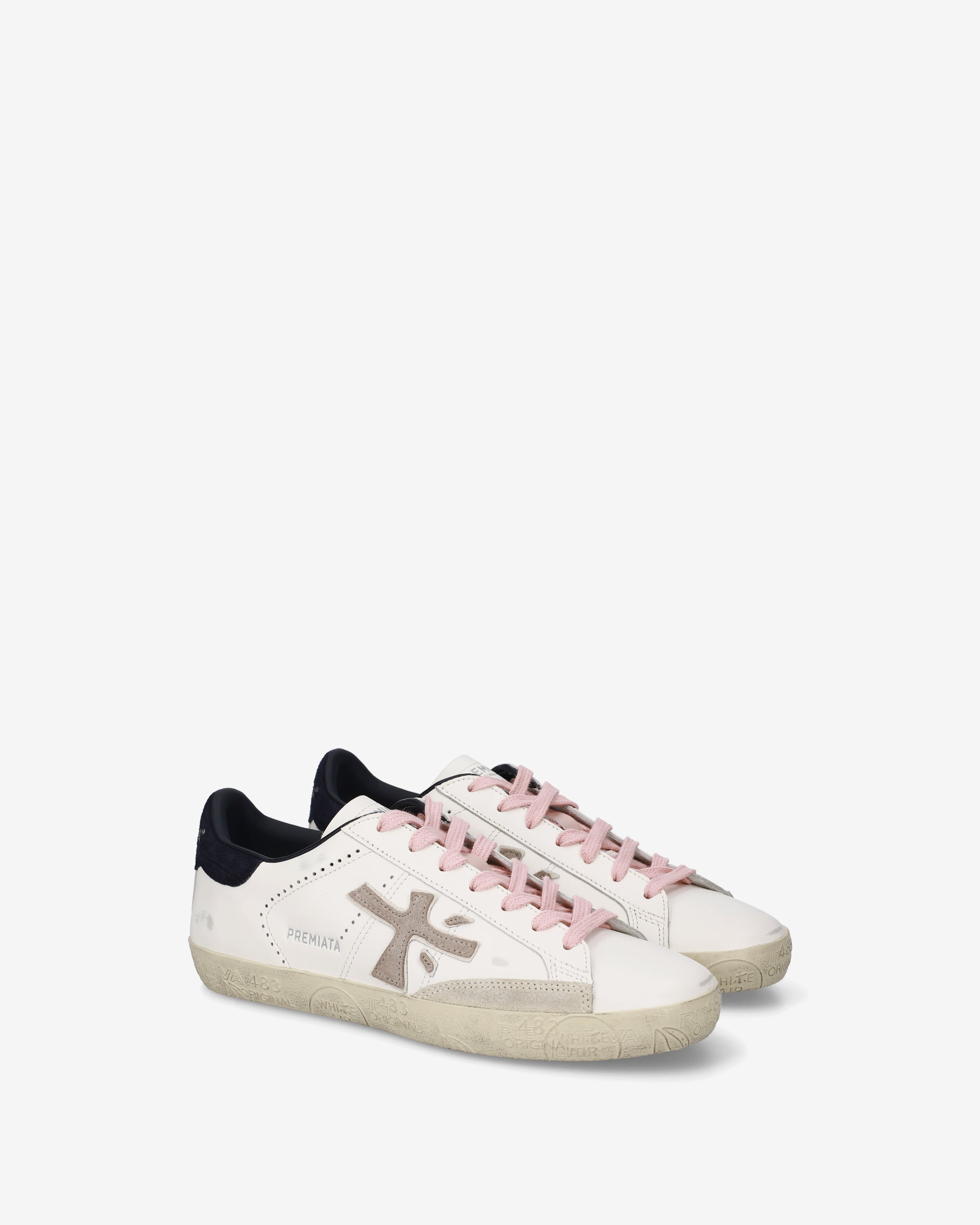 Premiata Stevend 7602 baskets crème cuir femme