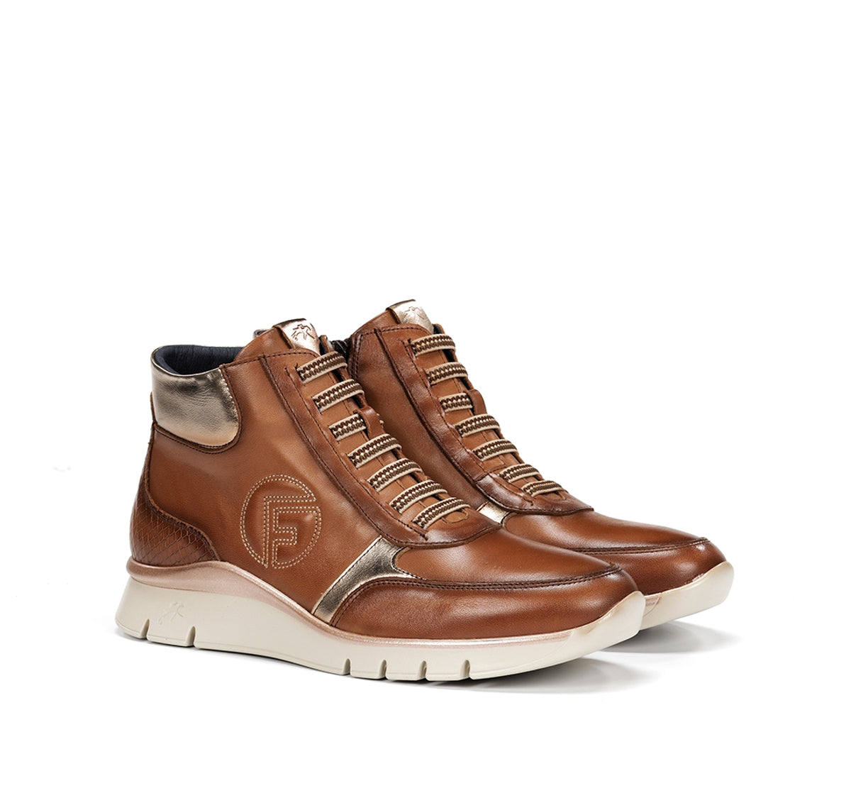 Fluchos Union F2077 bottines femme marron cuir