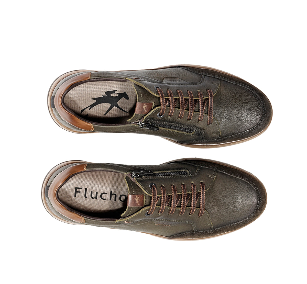Fluchos Jeff F2510 chaussure verte homme casual