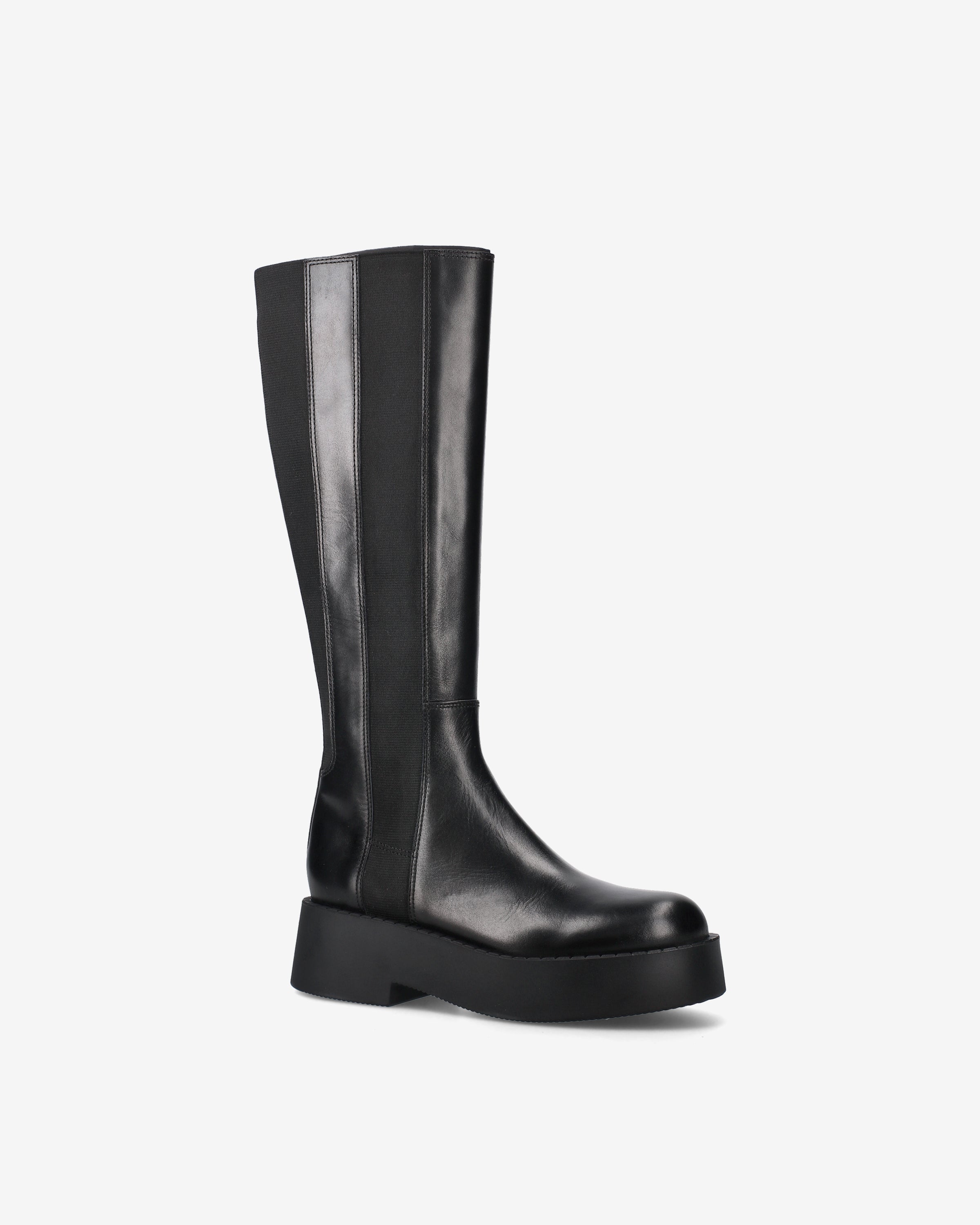 Premiata Stivaletti bottines femme noir cuir talon 5 cm