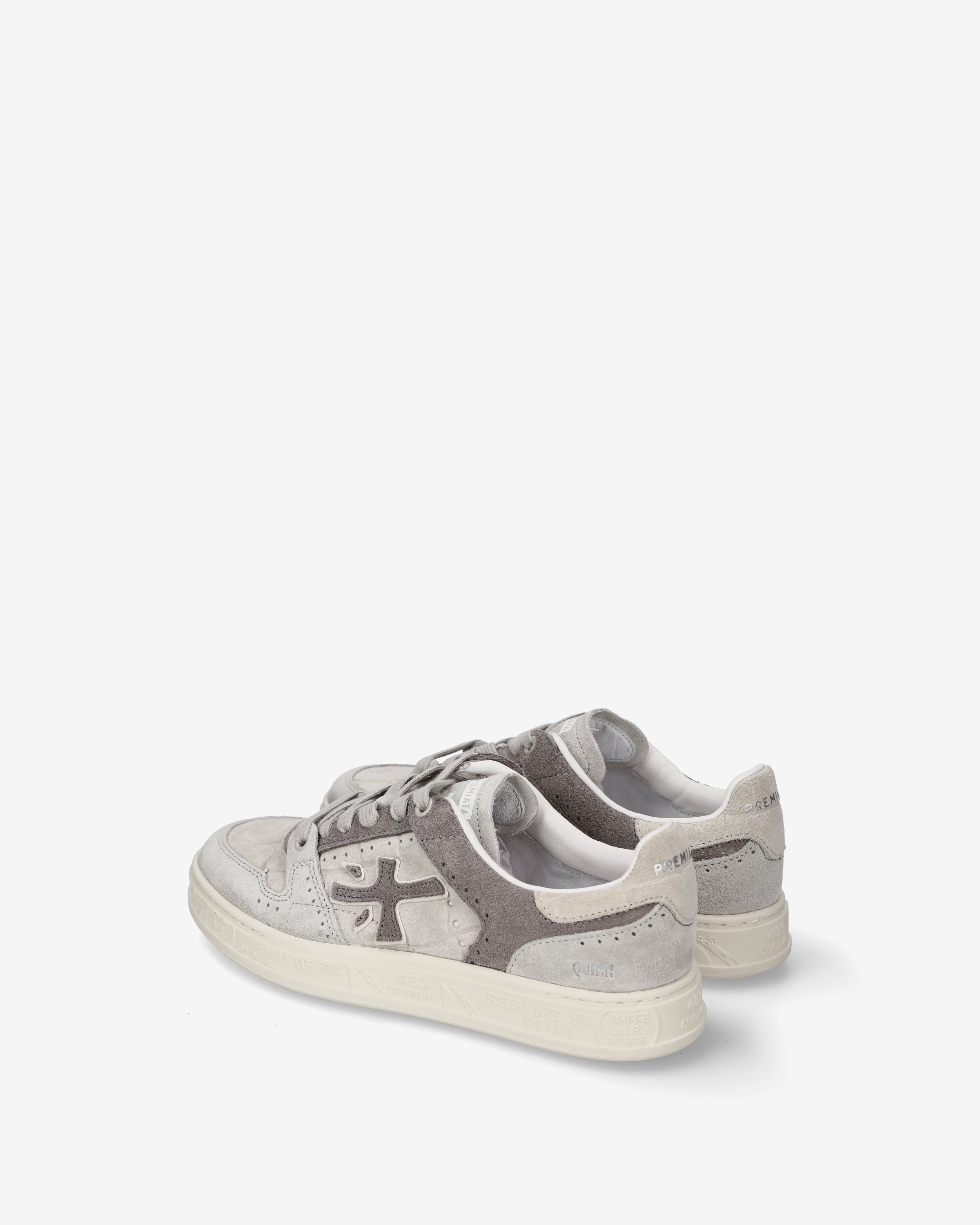 Premiata Quinnd 8646 sneakers femme crème gris cuir