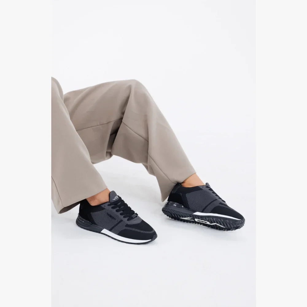 VO7 Milan Knit Black sneaker homme maille noire