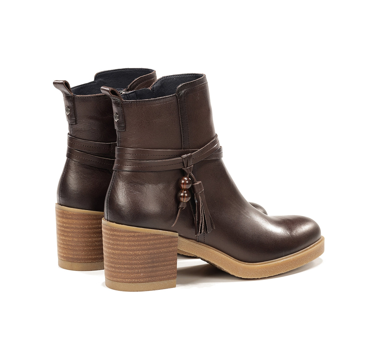 Dorking Aroma D9756 bottines marron cuir femme
