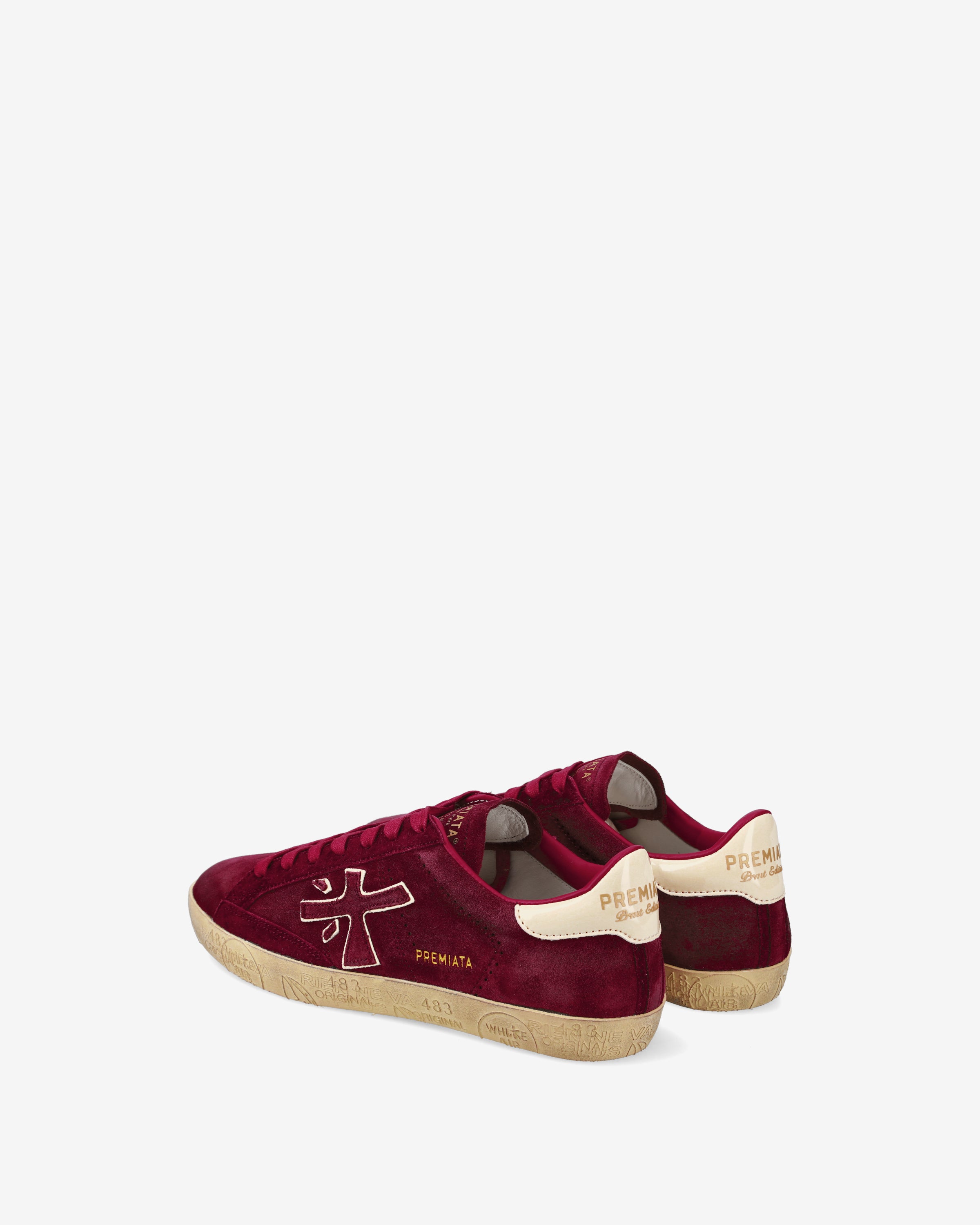 Premiata Stevend 7626 sneakers daim rubis femme