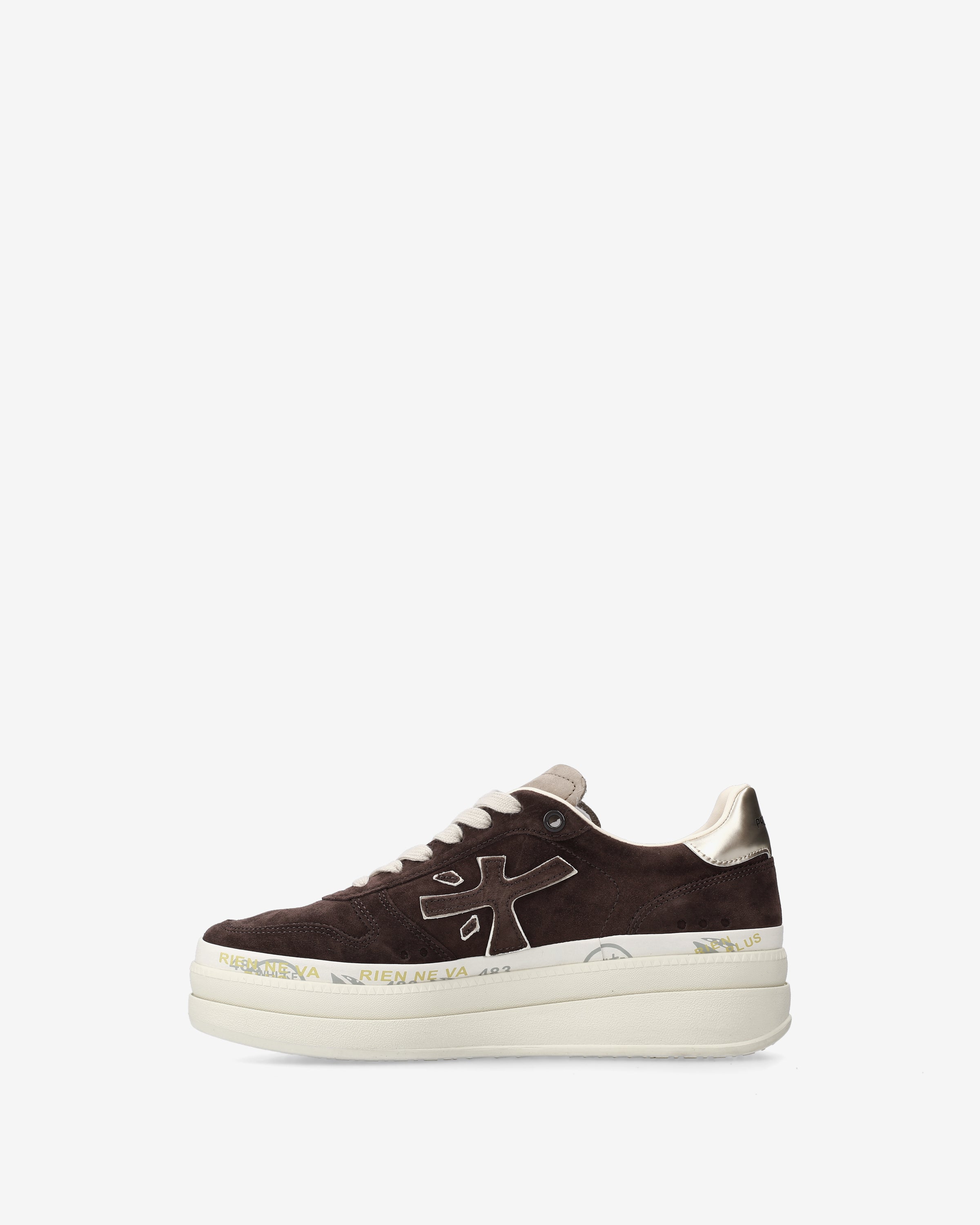 Premiata Micol 7894 Basket Daim Marron Femme