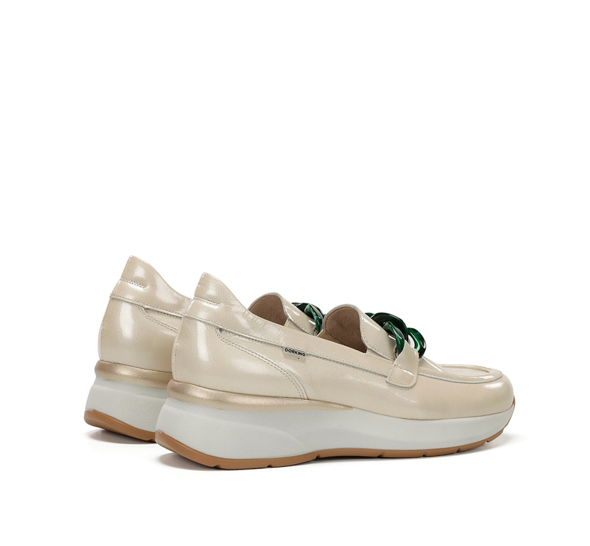 Dorking Flix D9671 mocassins femme taupe confort