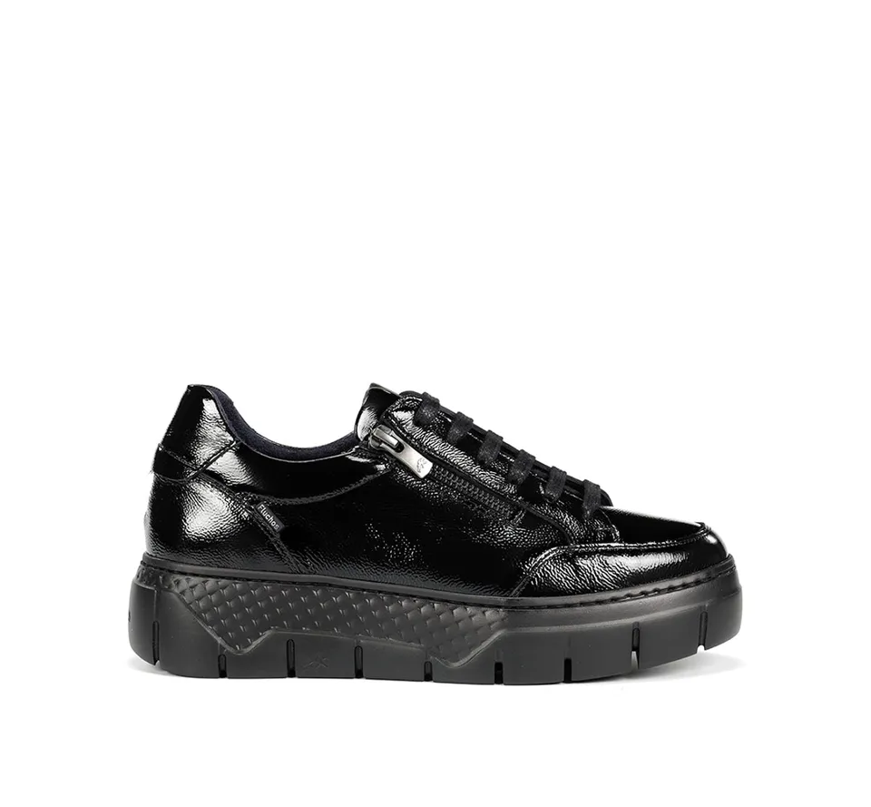 Fluchos Ilia F2306 baskets noires cuir confort femme