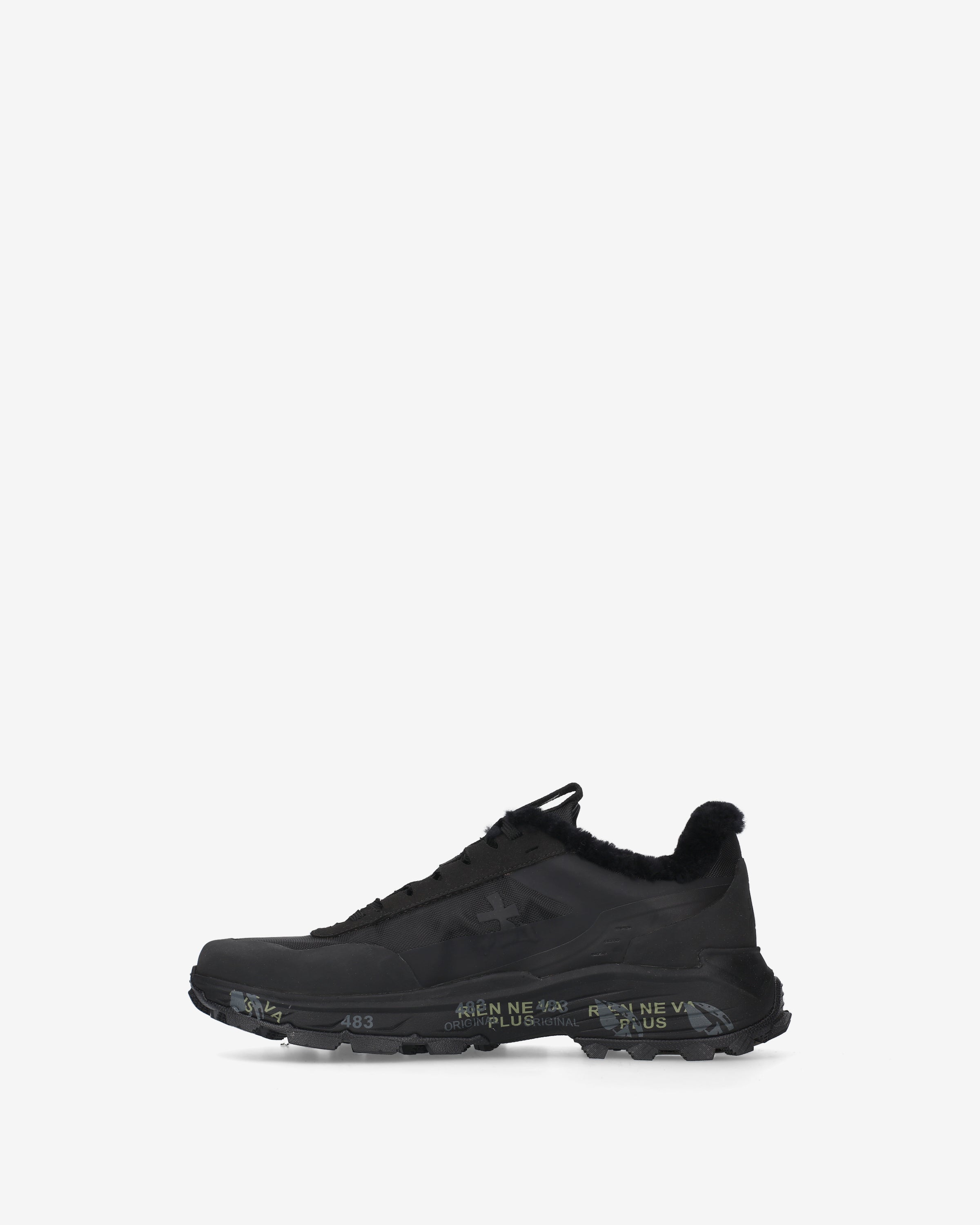 Premiata Devin 503m sneakers noires fourrure Vibram