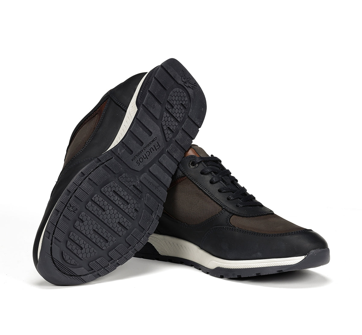 Fluchos Louis F1603 baskets homme bleu cuir