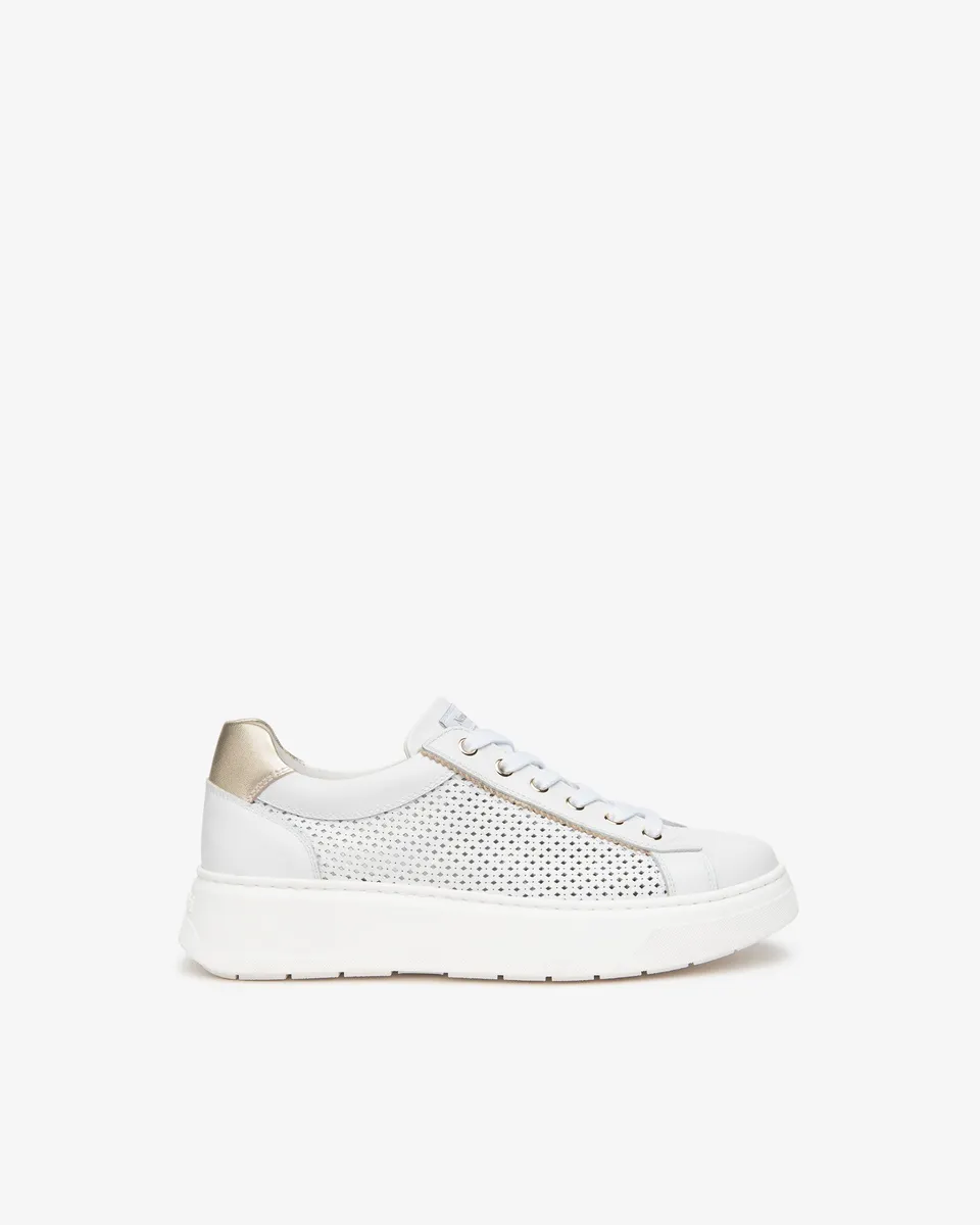 Nero Giardini Sneakers Basket Cuir Femme Tissu