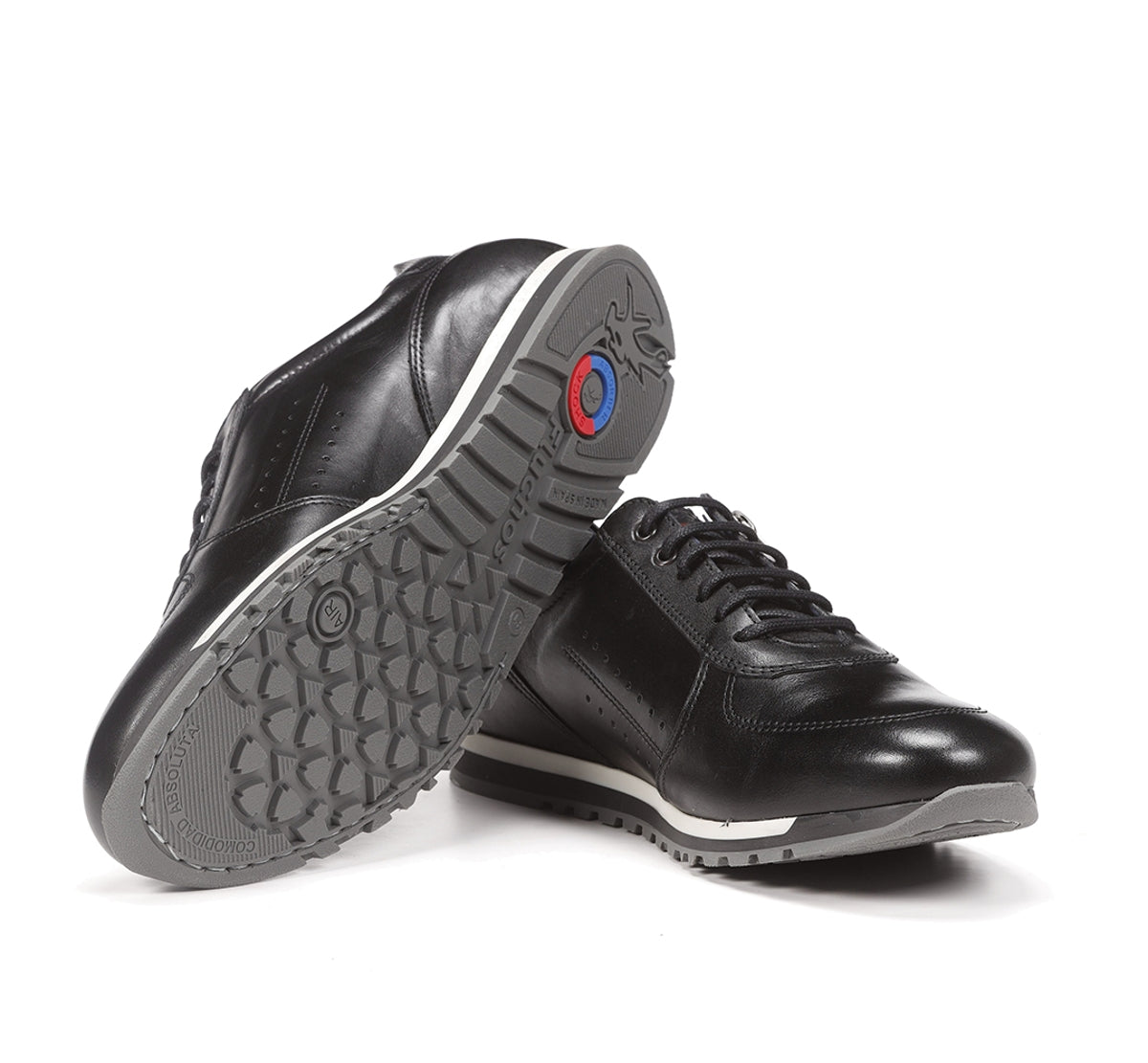 Fluchos Sander F0928 baskets homme noir cuir confort