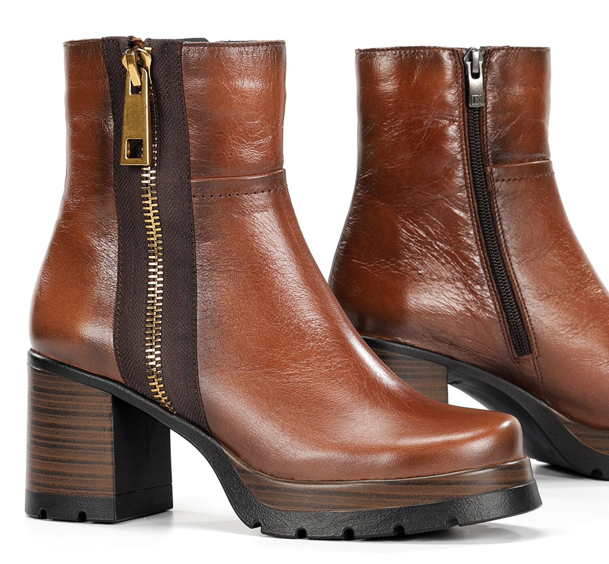 Dorking by Fluchos Safe D9413 bottine marron talon femme