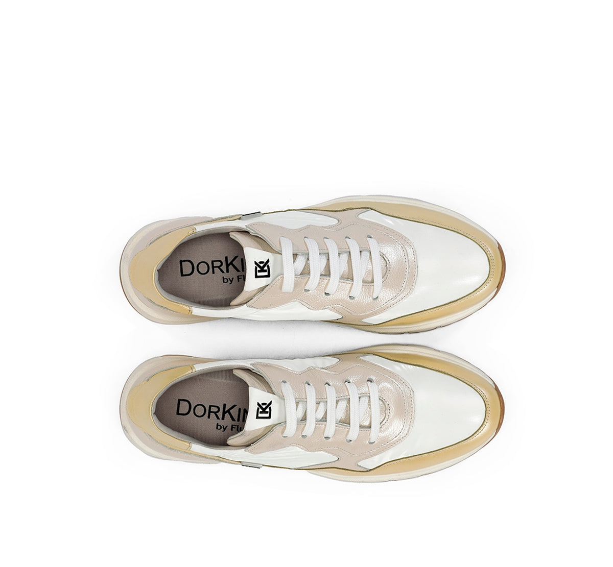 Dorking Serena D9048 Baskets Femme Jaune Confort