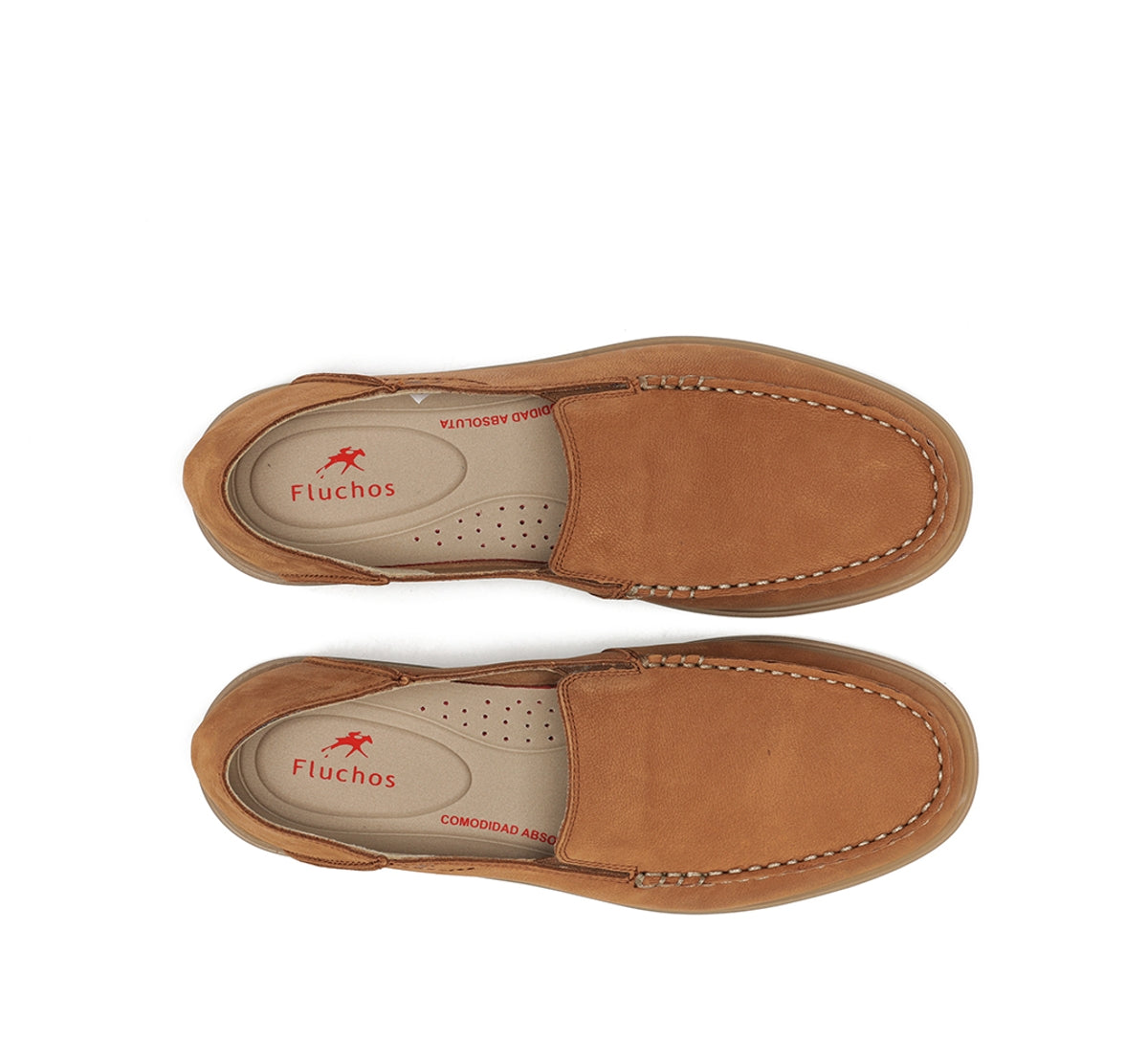 Fluchos Tribal F2193 mocassin marron cuir homme