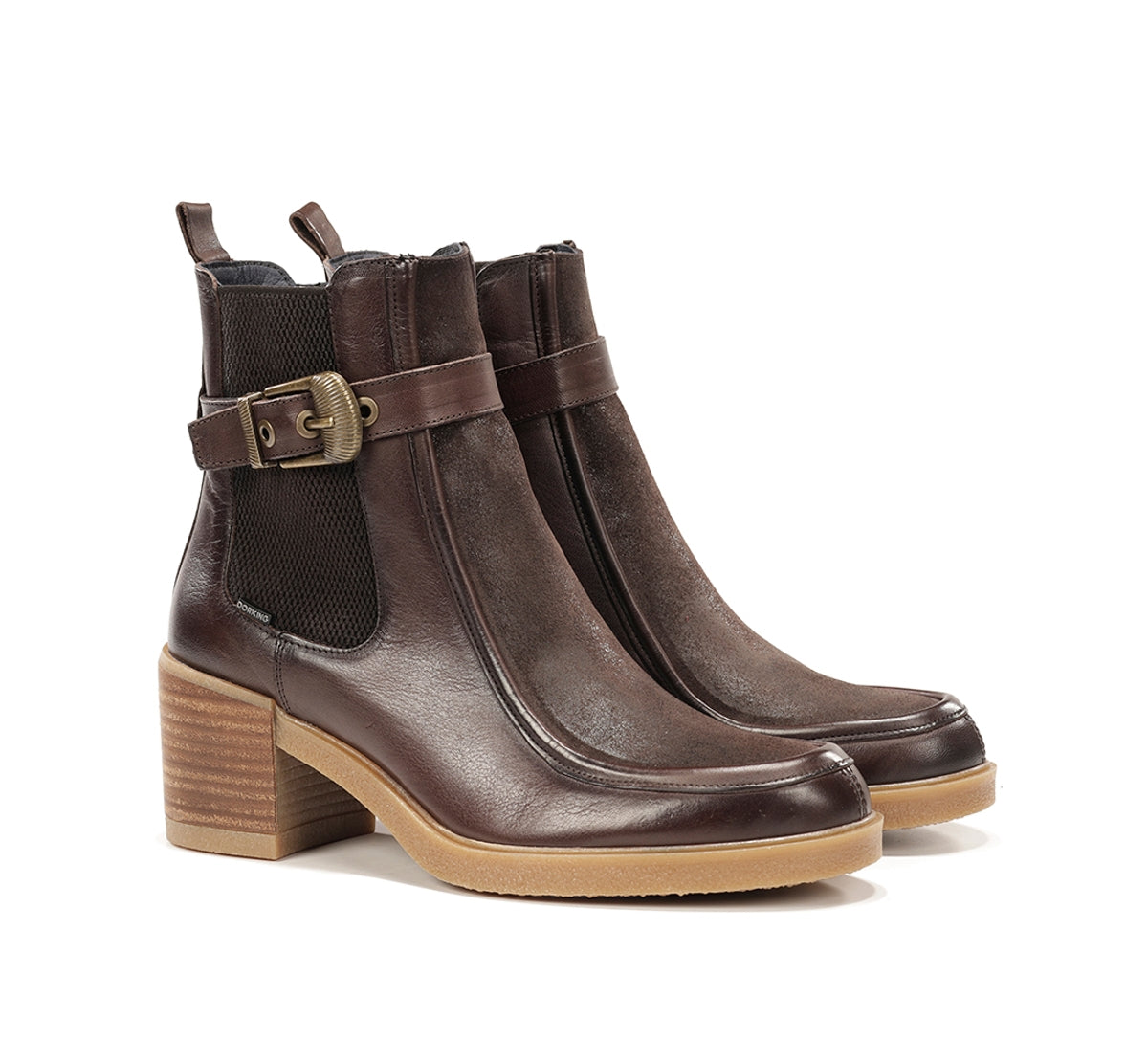 Dorking by Fluchos Aroma D9755 bottines marron cuir femme