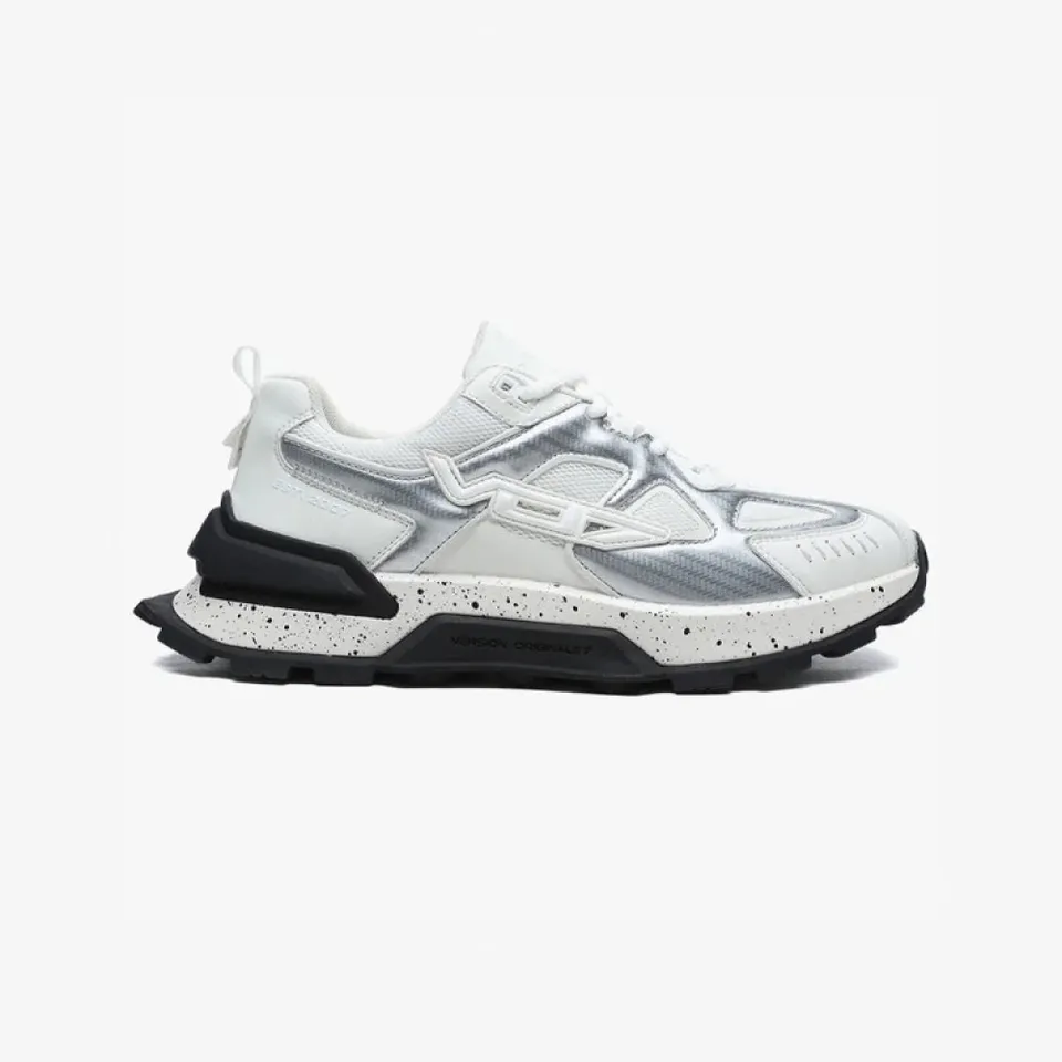 VO7 Paname Racer Silver sneaker argent cuir homme
