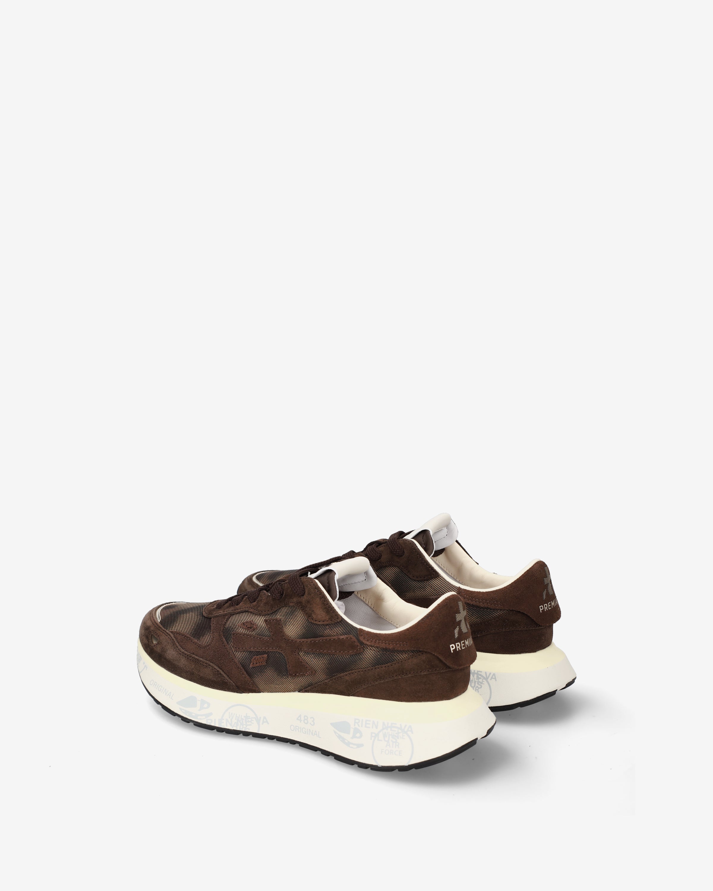Premiata Lauryn 8548 sneakers femme marron imprimé animal