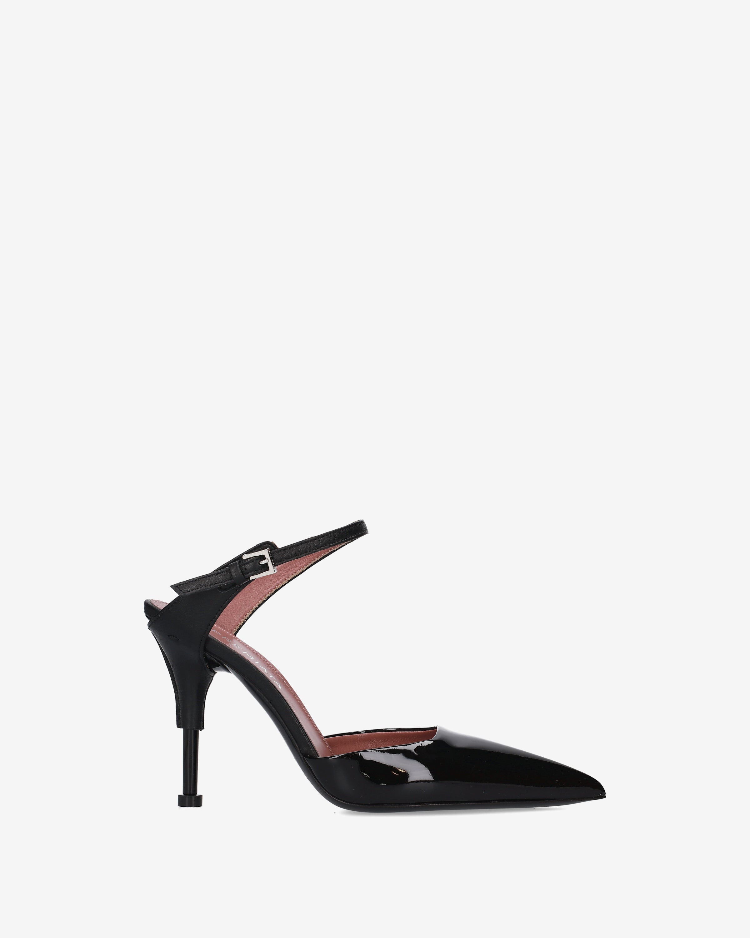Premiata slingback verni noir escarpins 10 cm