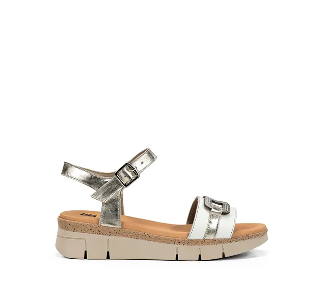 Dorking Klau D9484 sandale femme argent légère