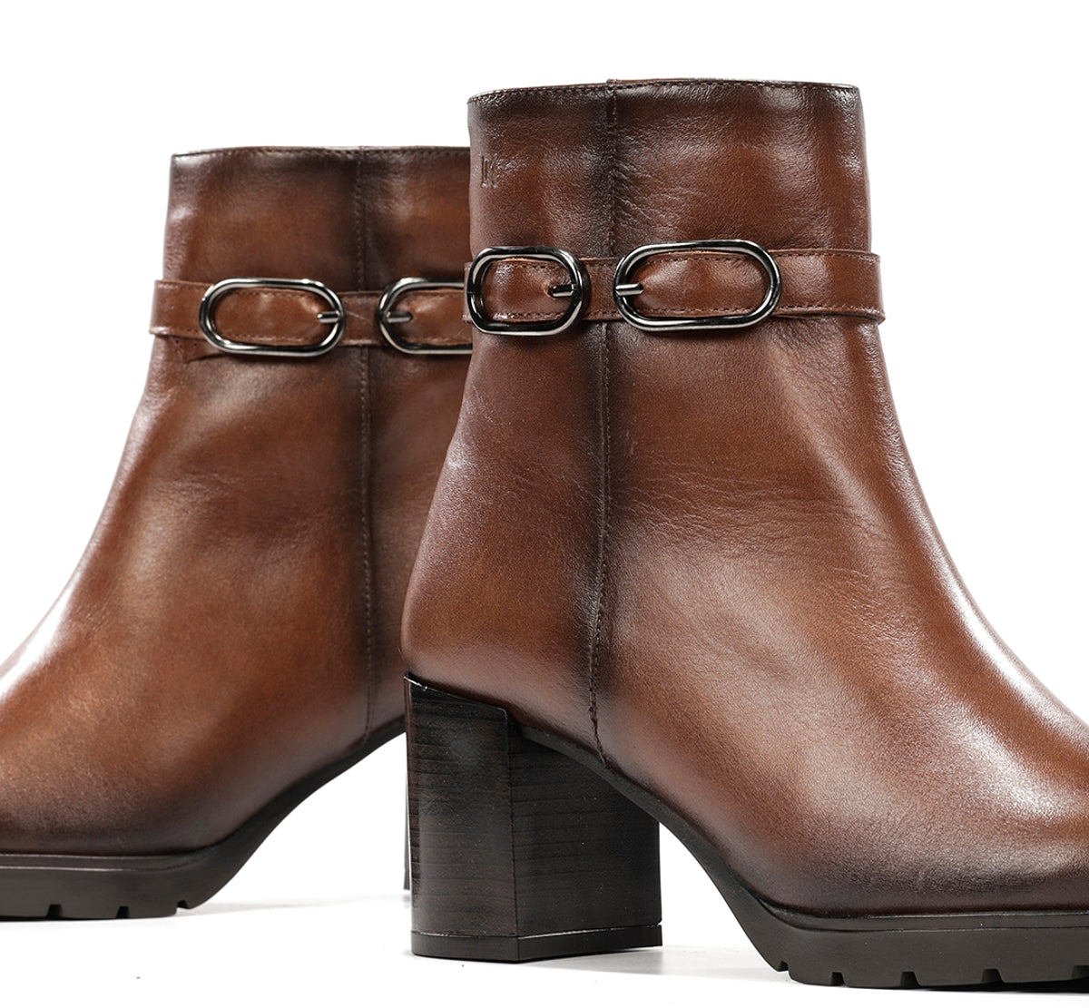 Fluchos Dorking Sesma D9809 bottines marron talon femme