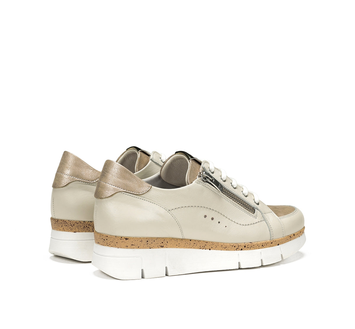 Dorking by Fluchos India D9301 baskets femme taupe cuir