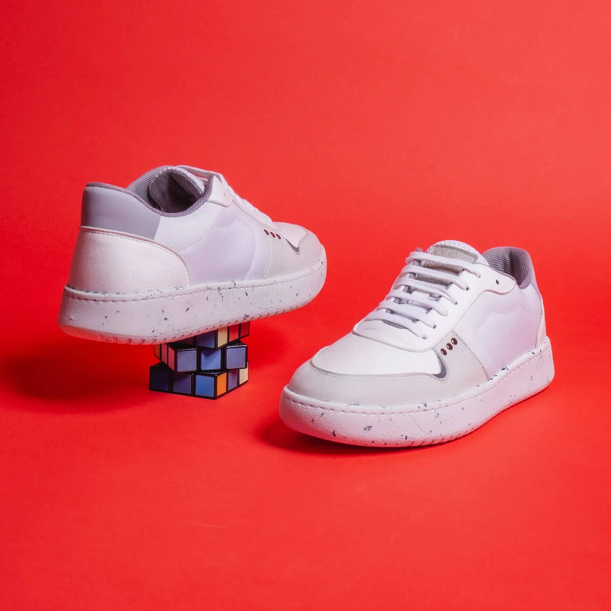 Me.Land Evan baskets vegan blanc nylon recyclé