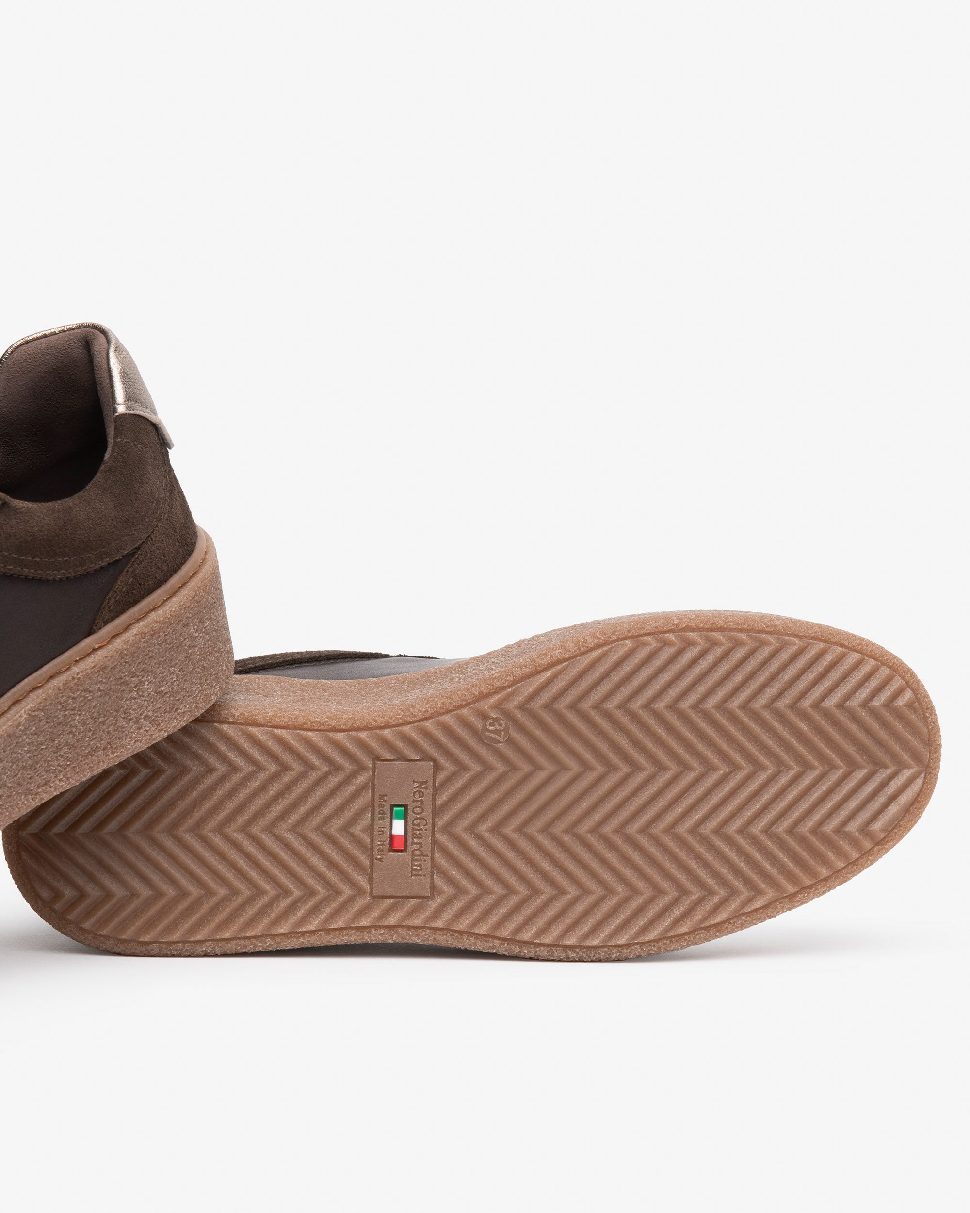 Nero Giardini Sneakers baskets cuir daim plateforme