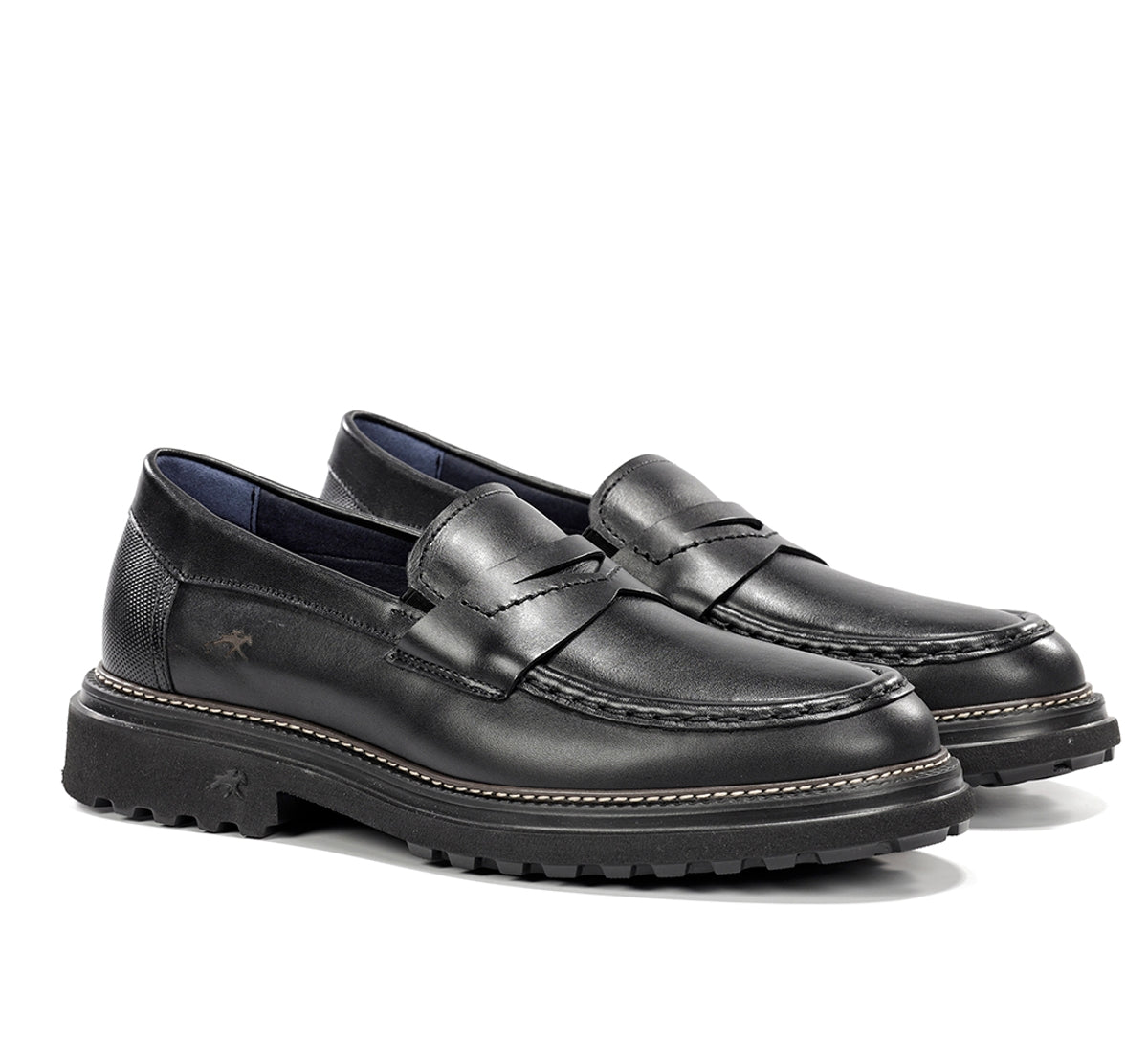 Fluchos Lincon F2058 mocassin homme noir cuir