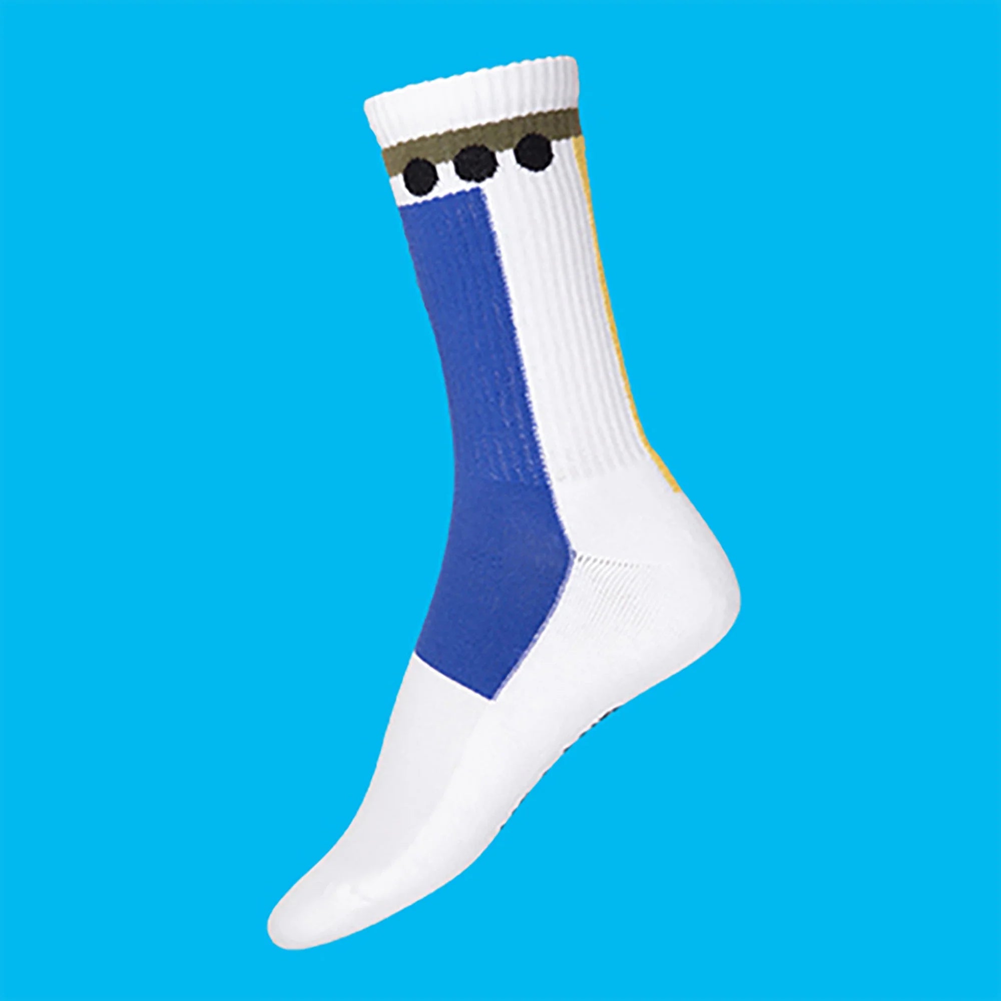 Me.Land Geo chaussettes coton bio blanc motifs