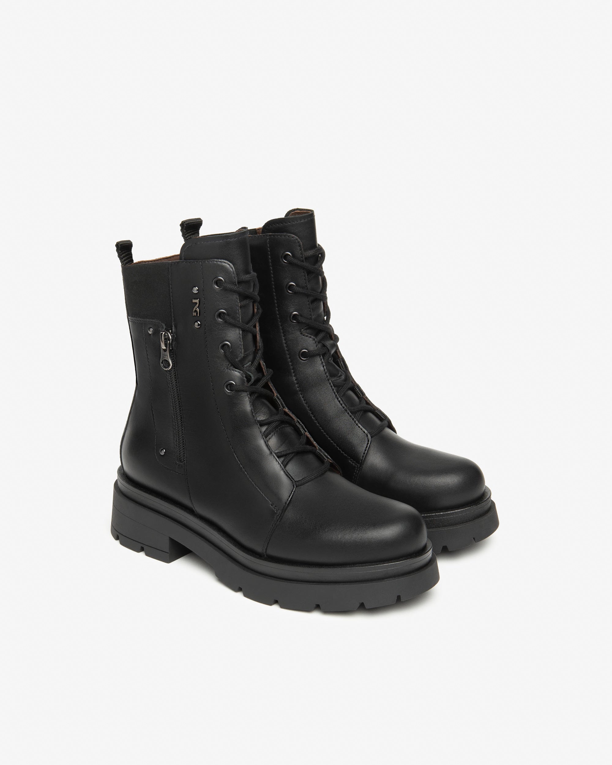 Nero Giardini Combat Boots Rangers Cuir Femme