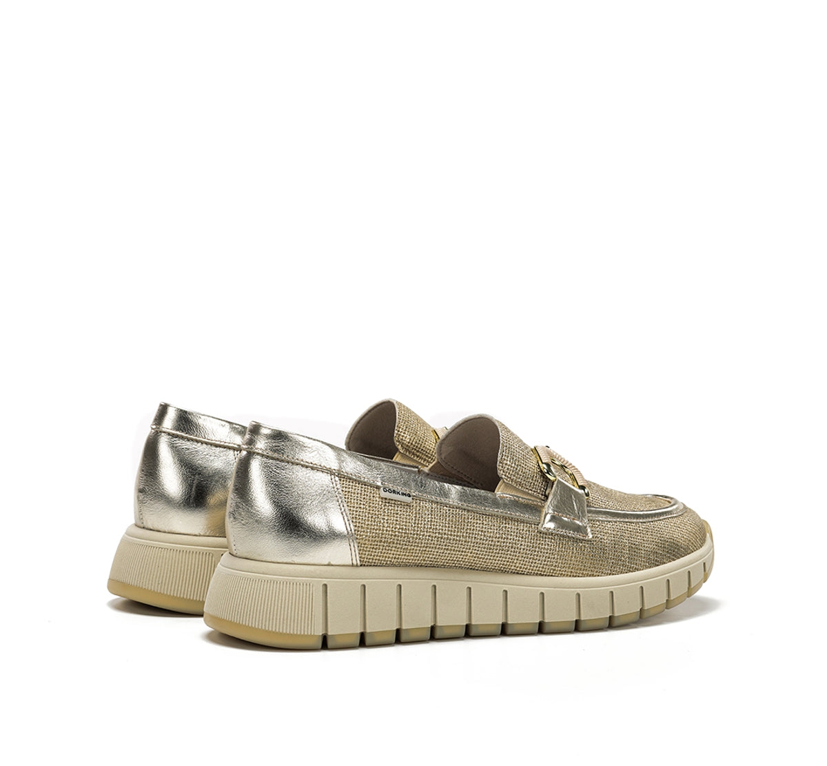 Dorking by Fluchos Kloss D9636 mocassin taupe femme